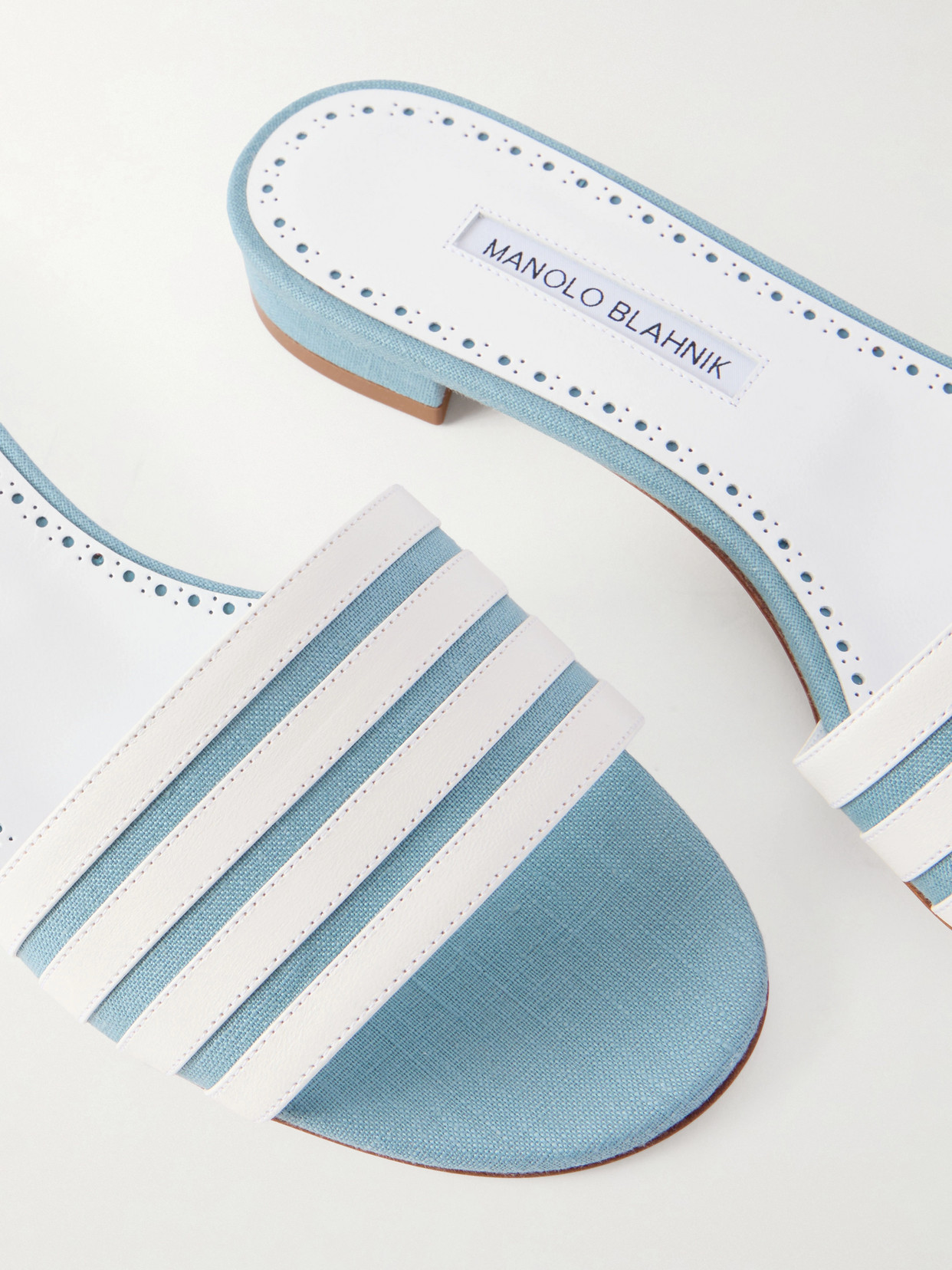 Kenitra 10 Leather And Canvas Sandals