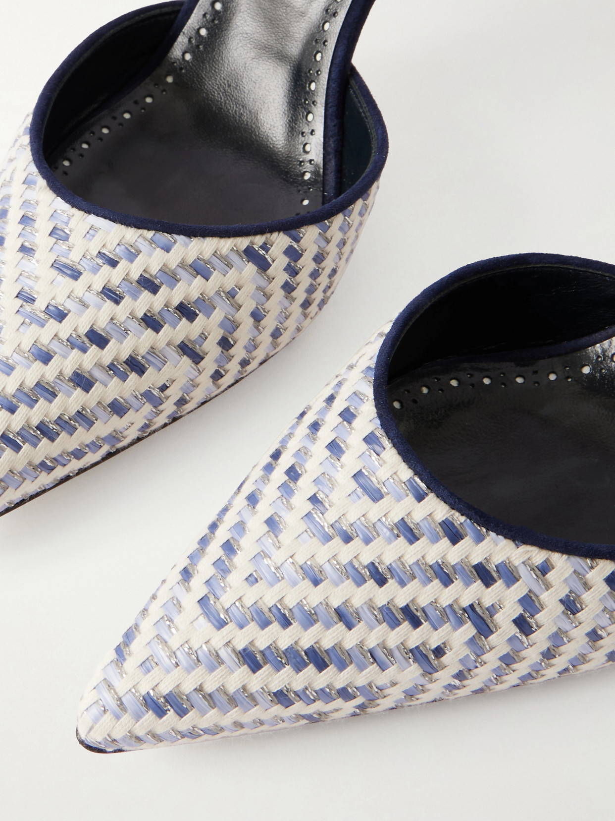Carolyne 70 Raffia Slingback
