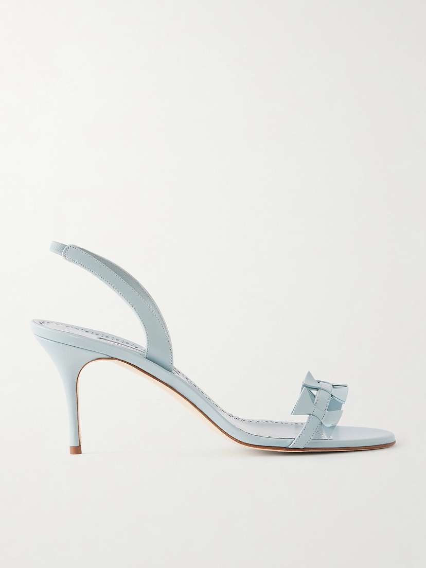 Manolo Blahnik Cigaurasli 70 Leather Sandals