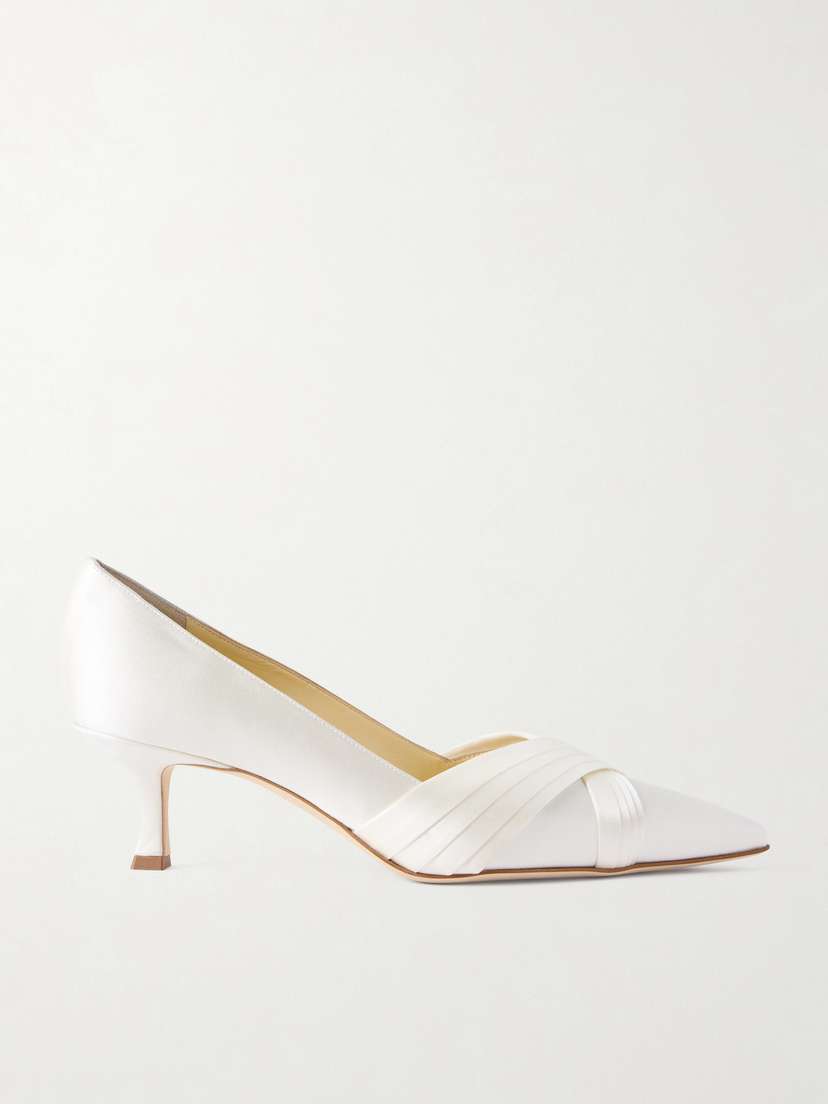 Manolo Blahnik Vieralo Satin Pumps