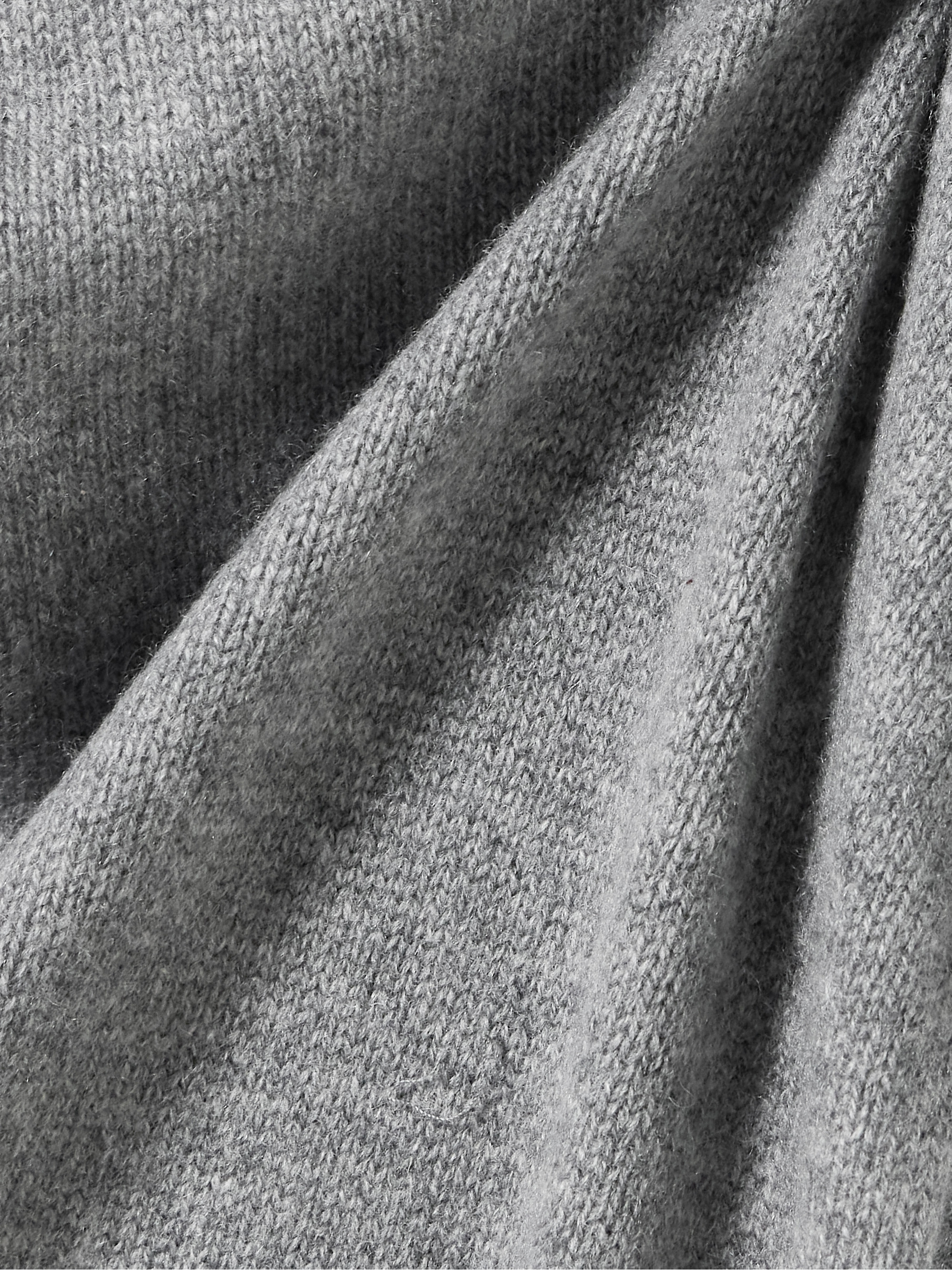 Skims Cashmere knitted wide-leg pants - Dark Heather Gray