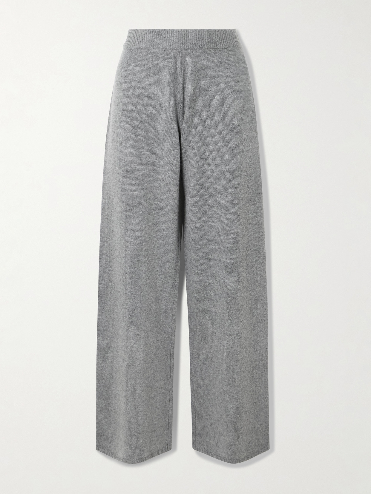 Skims Cashmere Wide-leg Pants In Gray