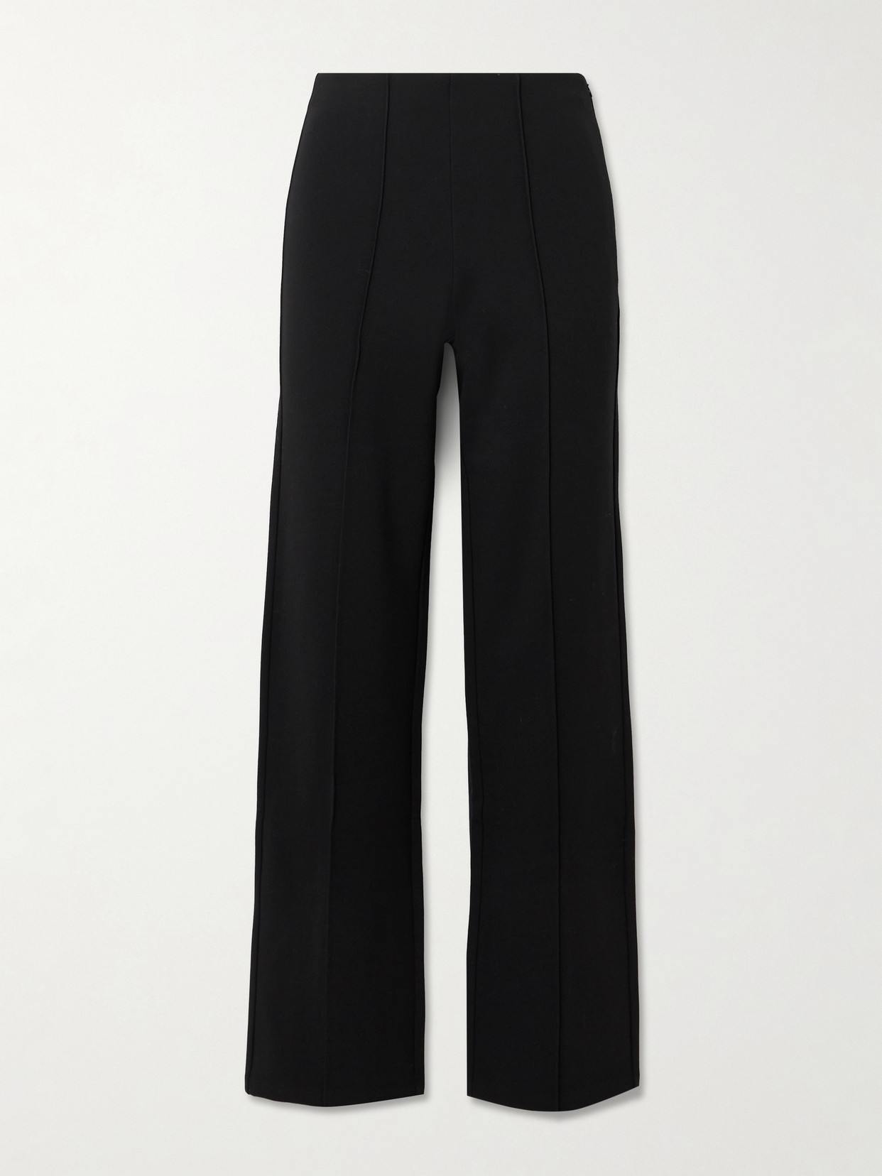 Skims Baselayers Mid-rise Cropped Kick Flare Pants In Black