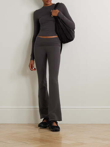 Skims Stretch-cotton jersey T-shirt - Iron