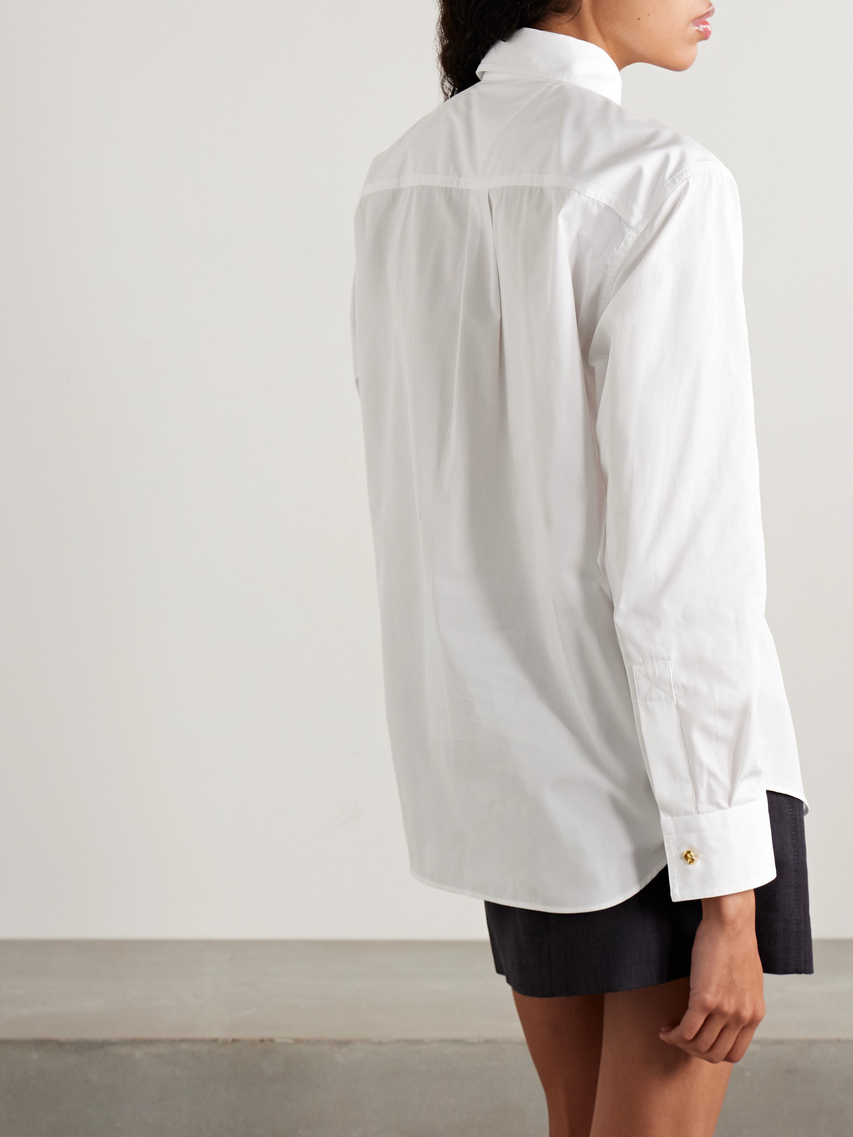 Bottega Veneta Cotton-poplin Shirt In White