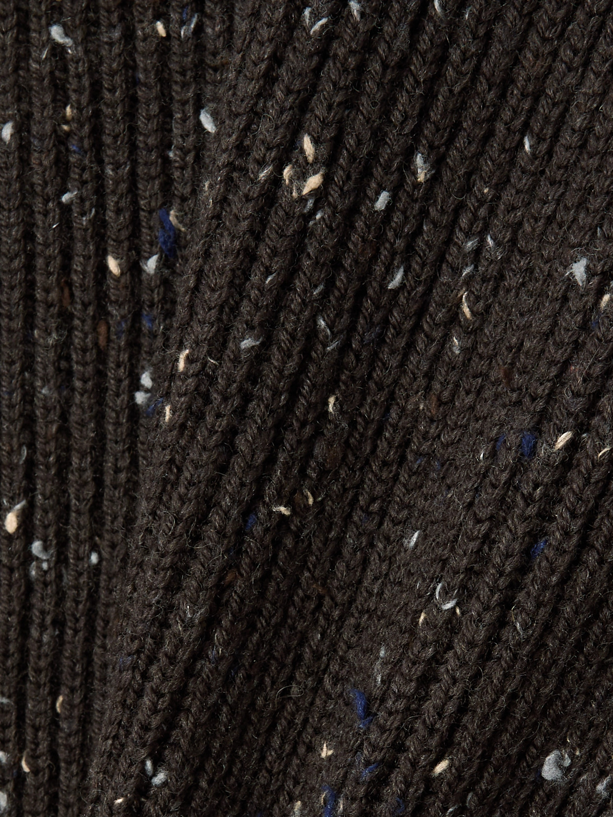 Button-Detailed Ribbed Wool-Blend Sweater