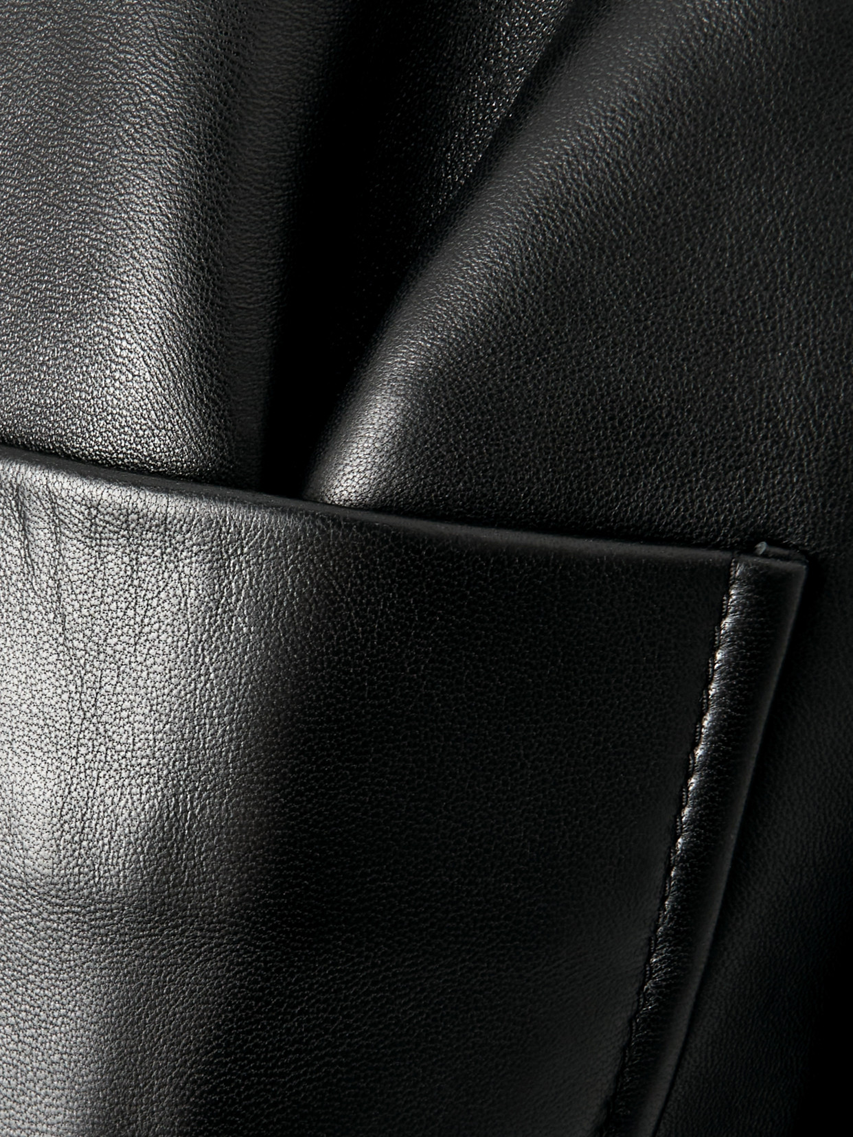 Bottega Veneta Soft Napa Lambskin Leather Jacket With Knot Buttons In Black