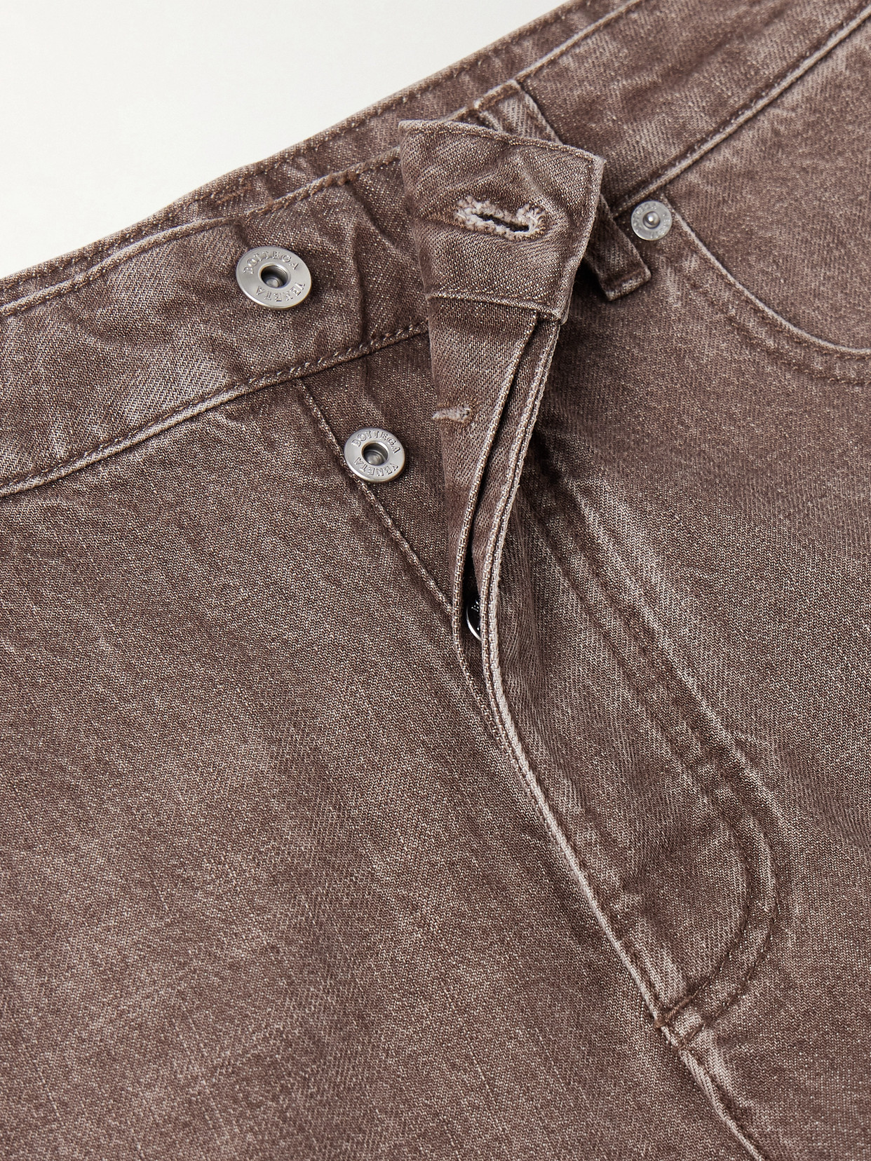 Bottega Veneta Cargo Style Jeans Featuring Multiple Pockets In Brown