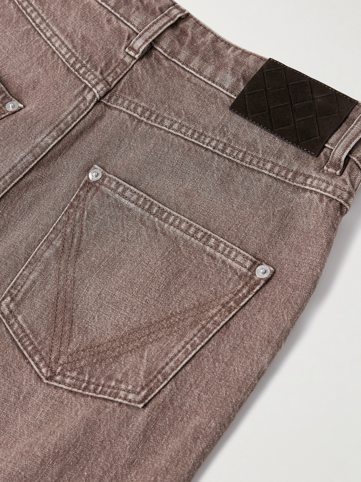 Bottega Veneta Cargo Style Jeans Featuring Multiple Pockets In Brown