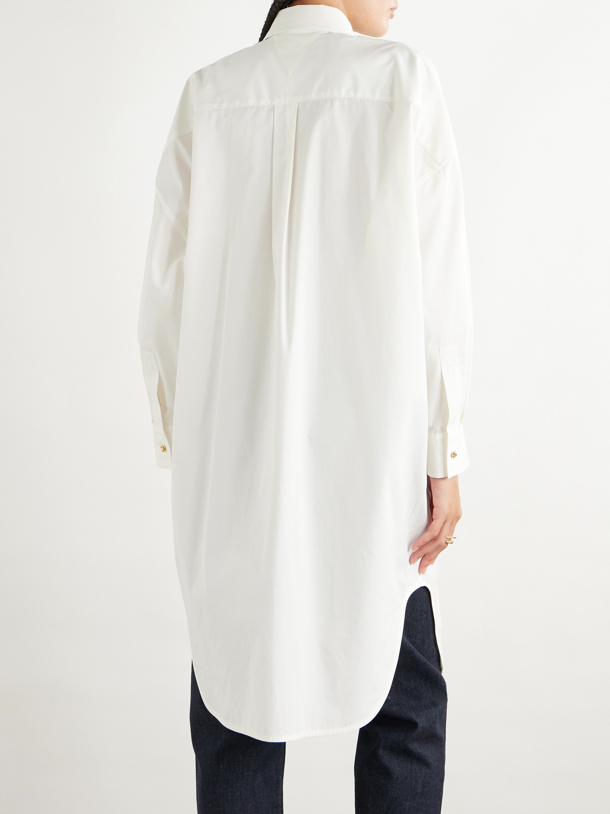 Cotton-Blend Poplin Tunic