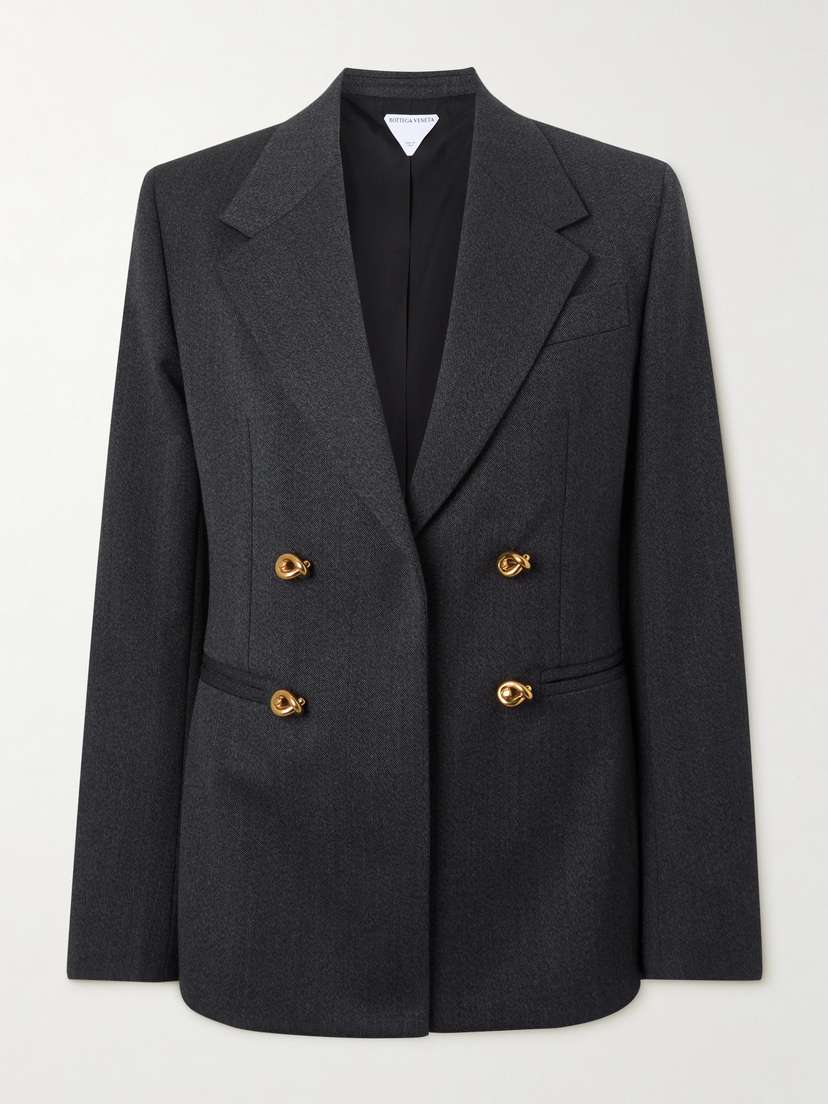 Bottega Veneta Double-breasted Wool-twill Blazer