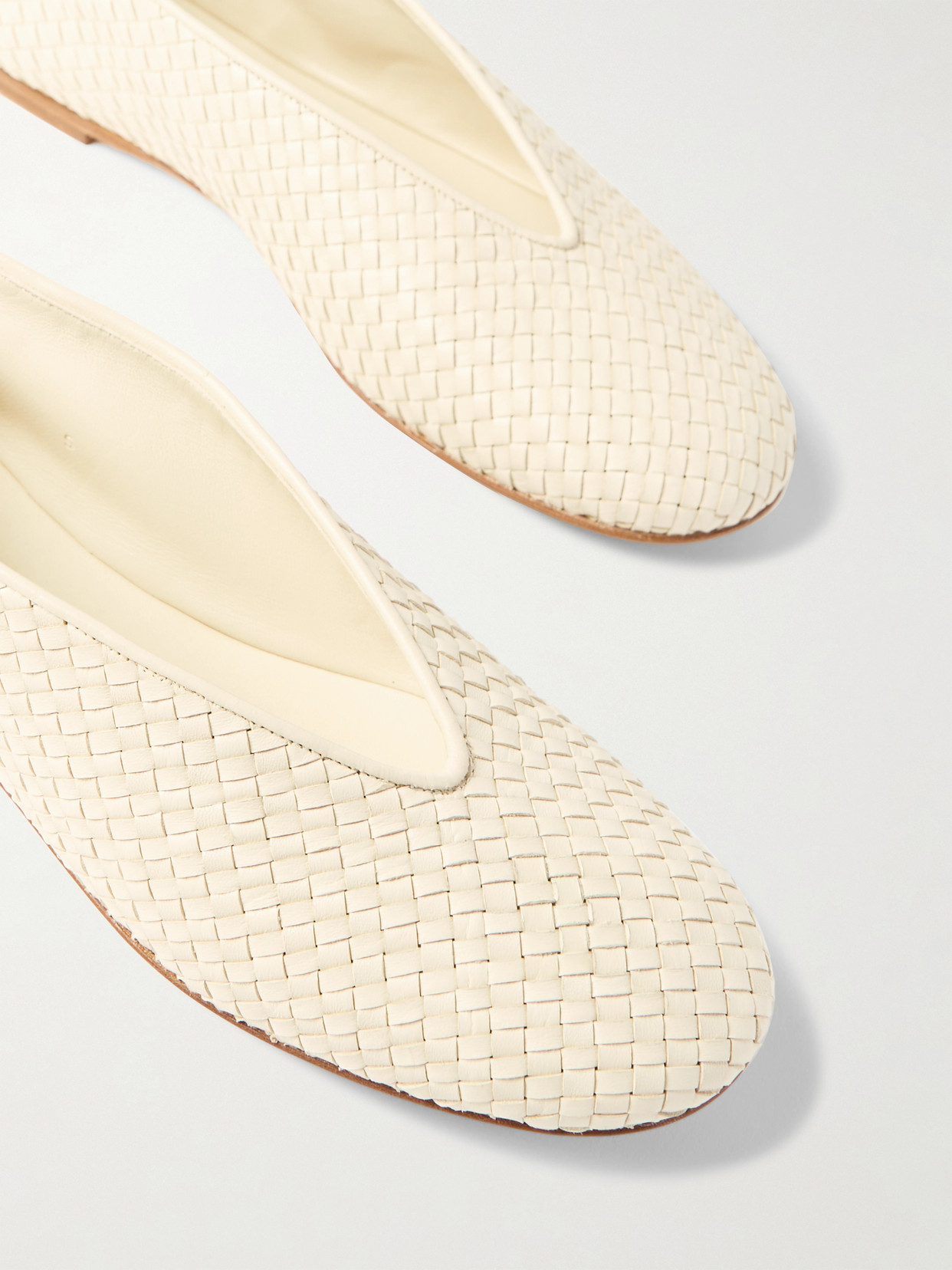 Rosa Intrecciato Ballet Flats