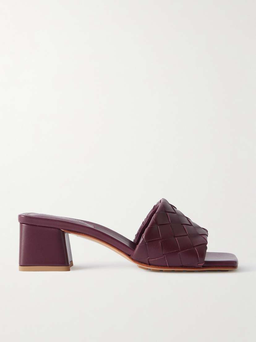 Bottega Veneta Riva Intrecciato Leather Mules