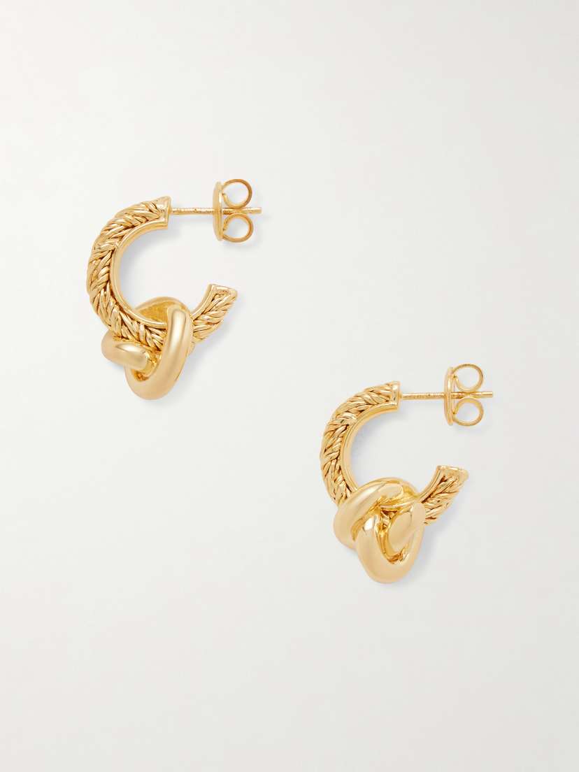Bottega Veneta plated Hoop Earrings