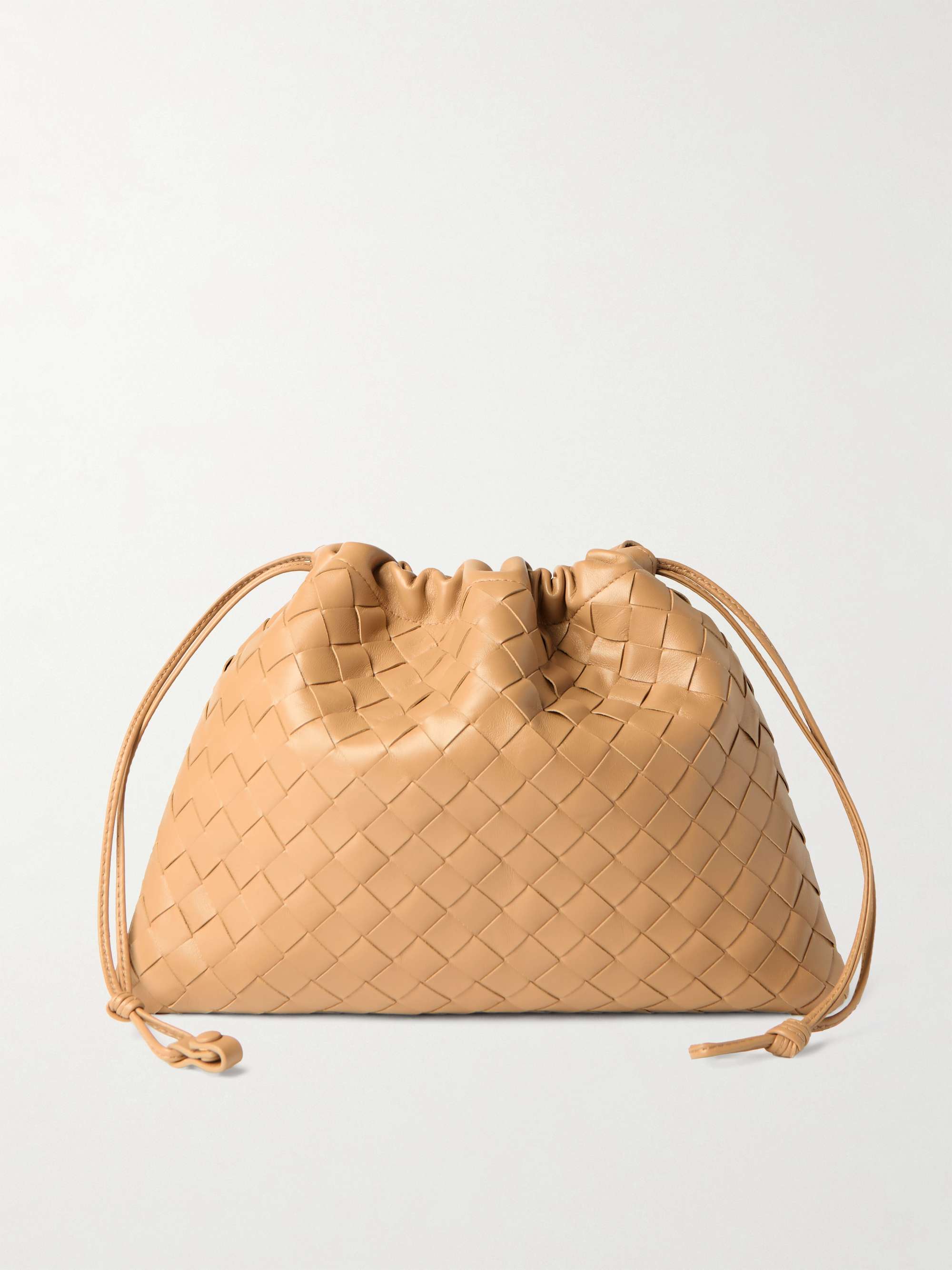 BOTTEGA VENETA イントレチャートレザー ポーチ | NET-A-PORTER