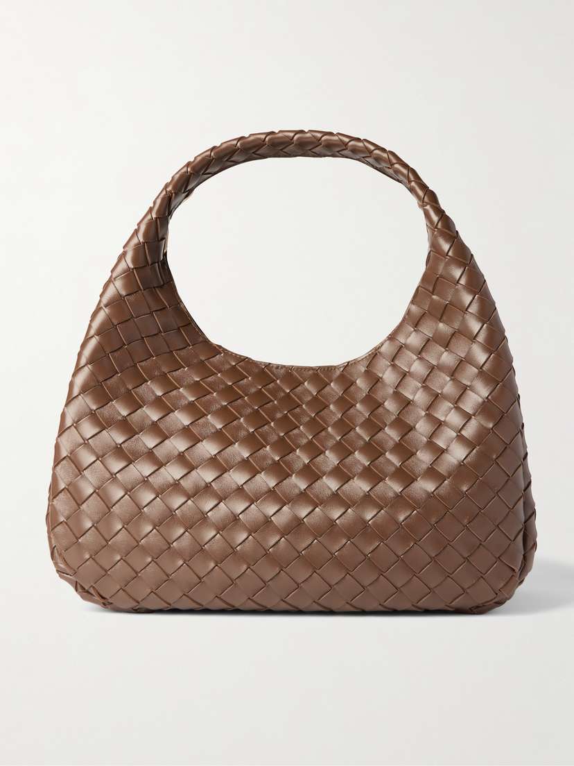 Bottega Veneta Campana Intrecciato Leather Shoulder Bag