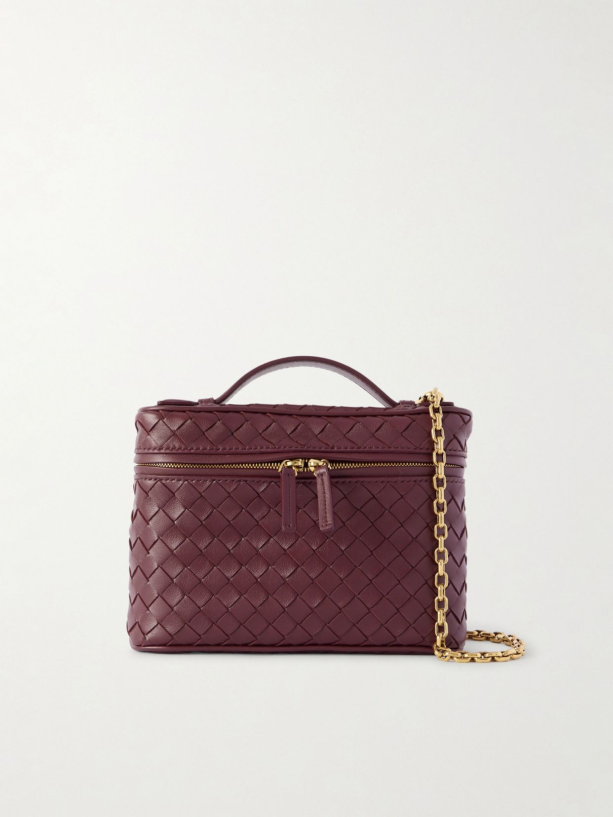 bang bang small intrecciato leather tote