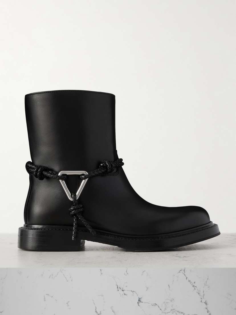 Bottega Veneta James Leather Ankle Boots