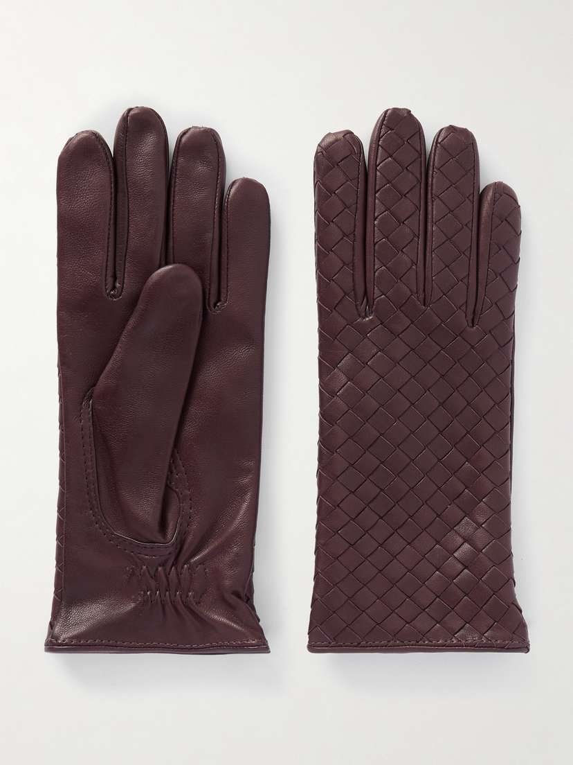 Bottega Veneta Intrecciato Leather Gloves