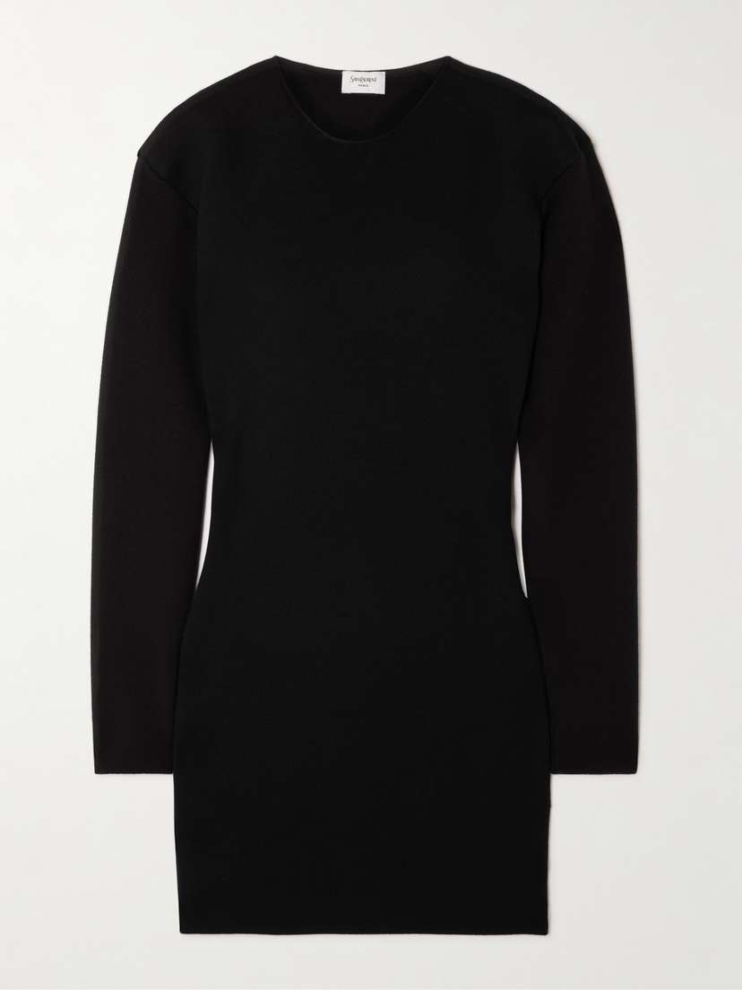 Saint Laurent Wool-blend Mini Dress