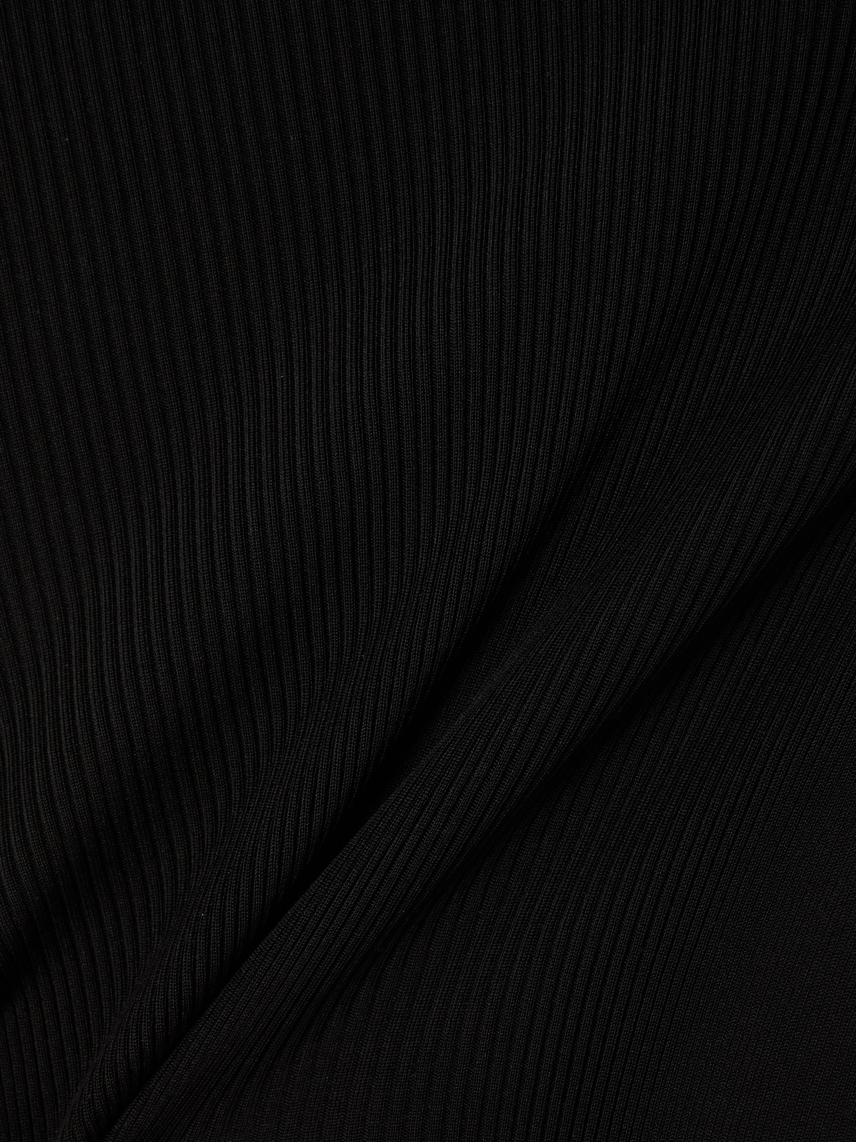 Saint Laurent Lace-trimmed Ribbed Silk-jersey Mini Dress In Black