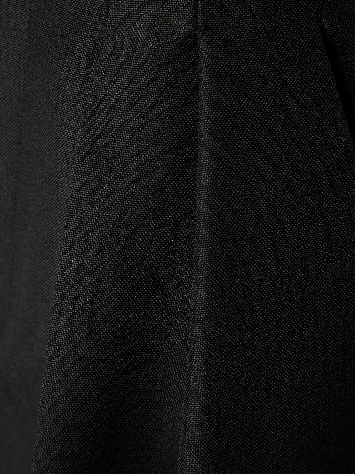 Saint Laurent Pleated Grain De Poudre Wool And Mohair-blend Pants In Black
