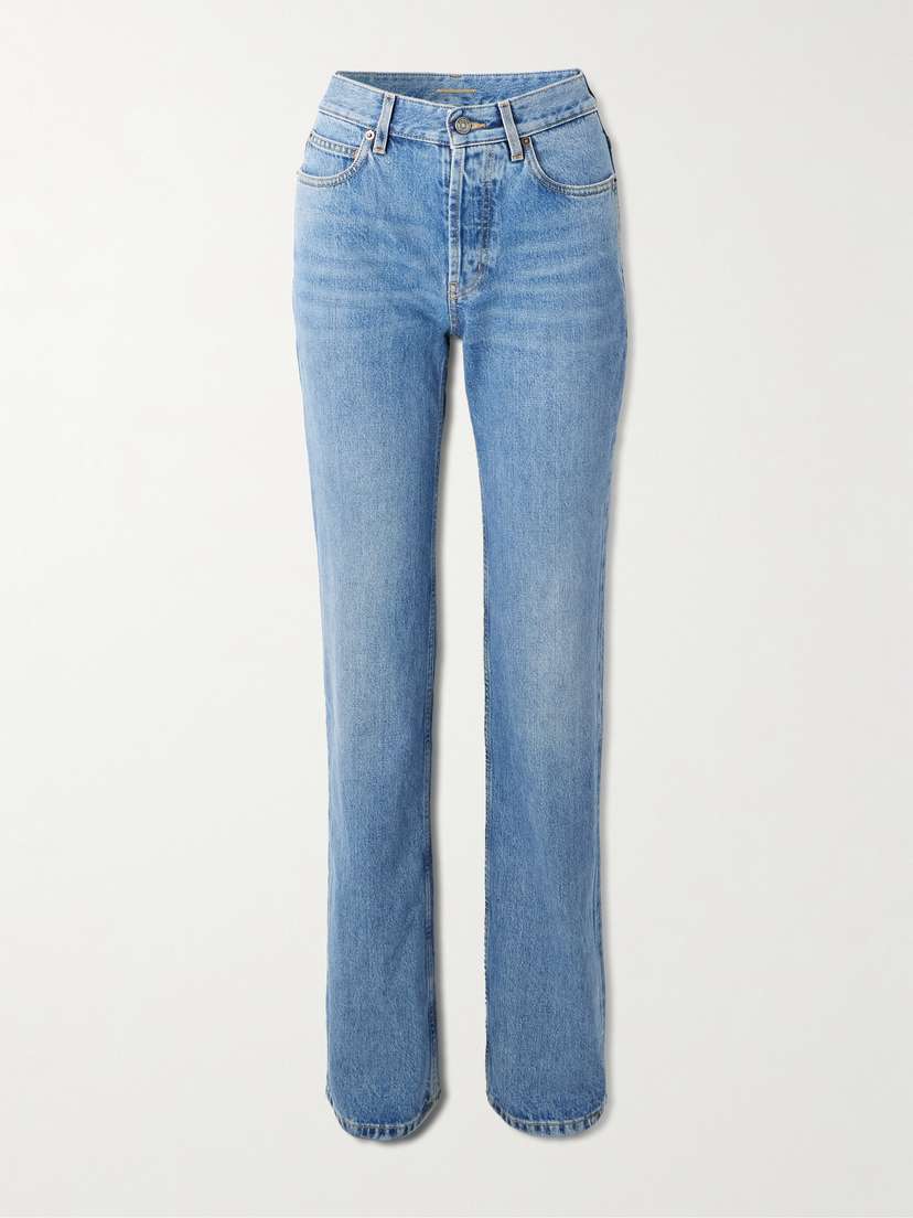 Saint Laurent Nico Mid-rise Straight-leg Jeans