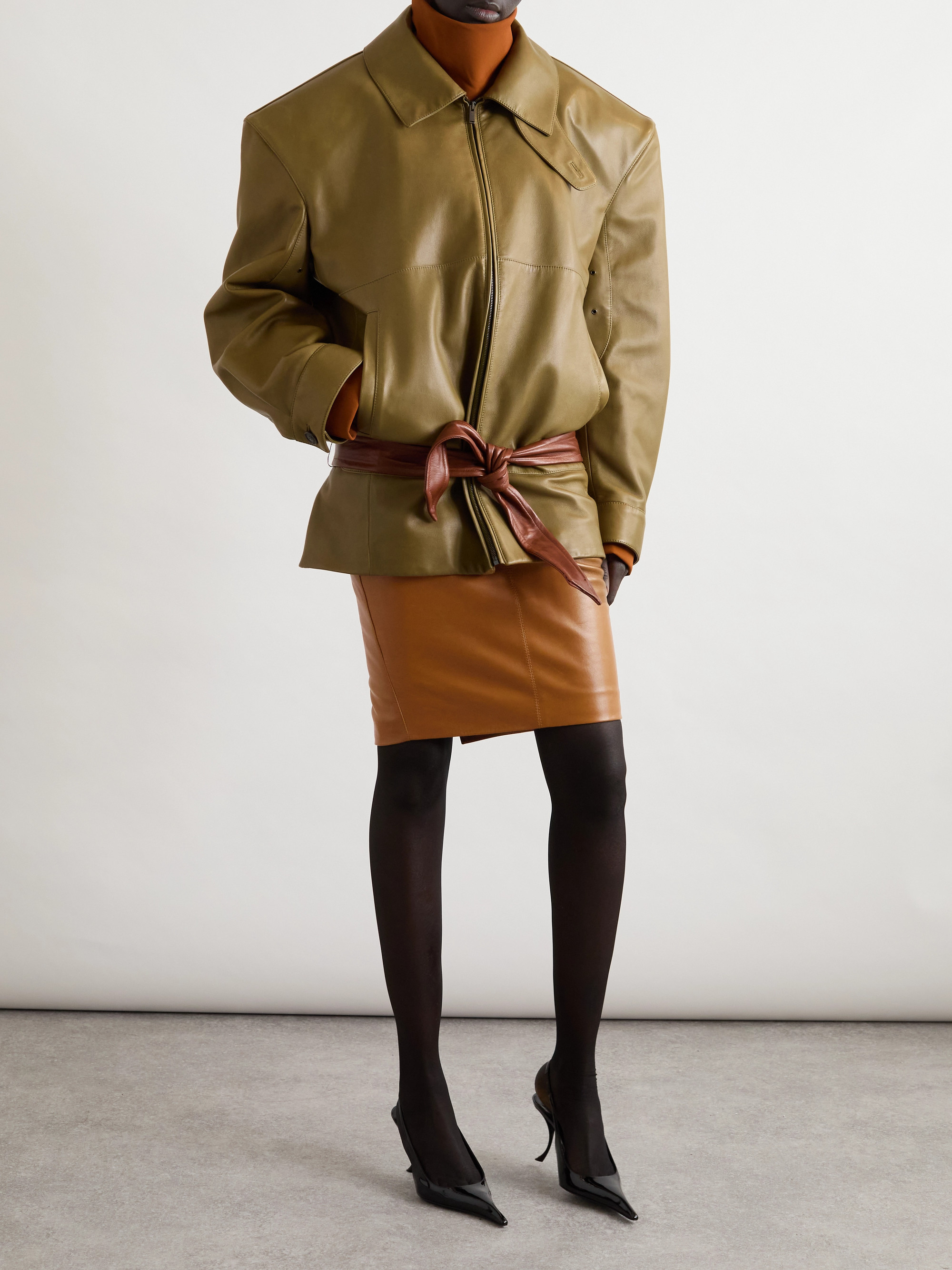 Saint Laurent Leather skirt thumbnail
