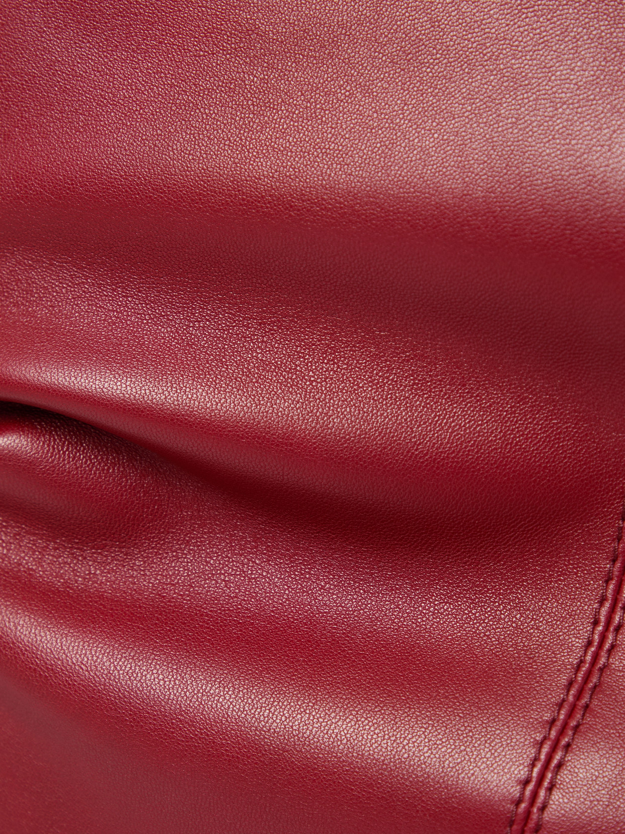 Saint Laurent Leather Skirt In Animal Print