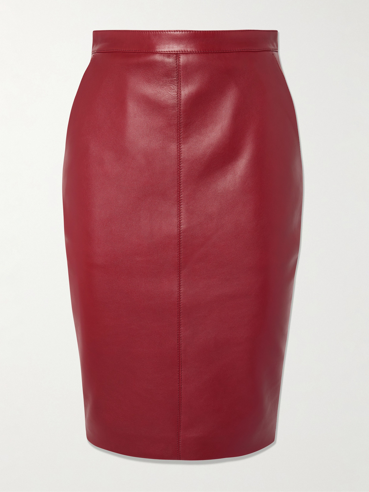 Saint Laurent Leather Skirt In Animal Print