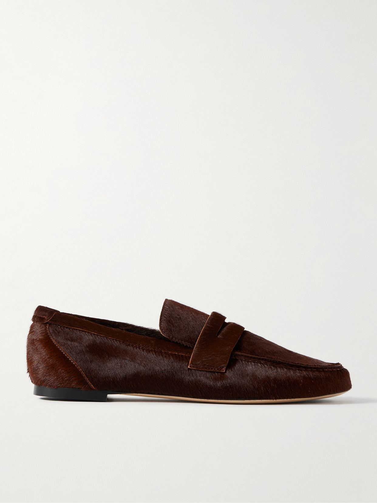 Jamie Haller Calf Hair Loafers In Brown