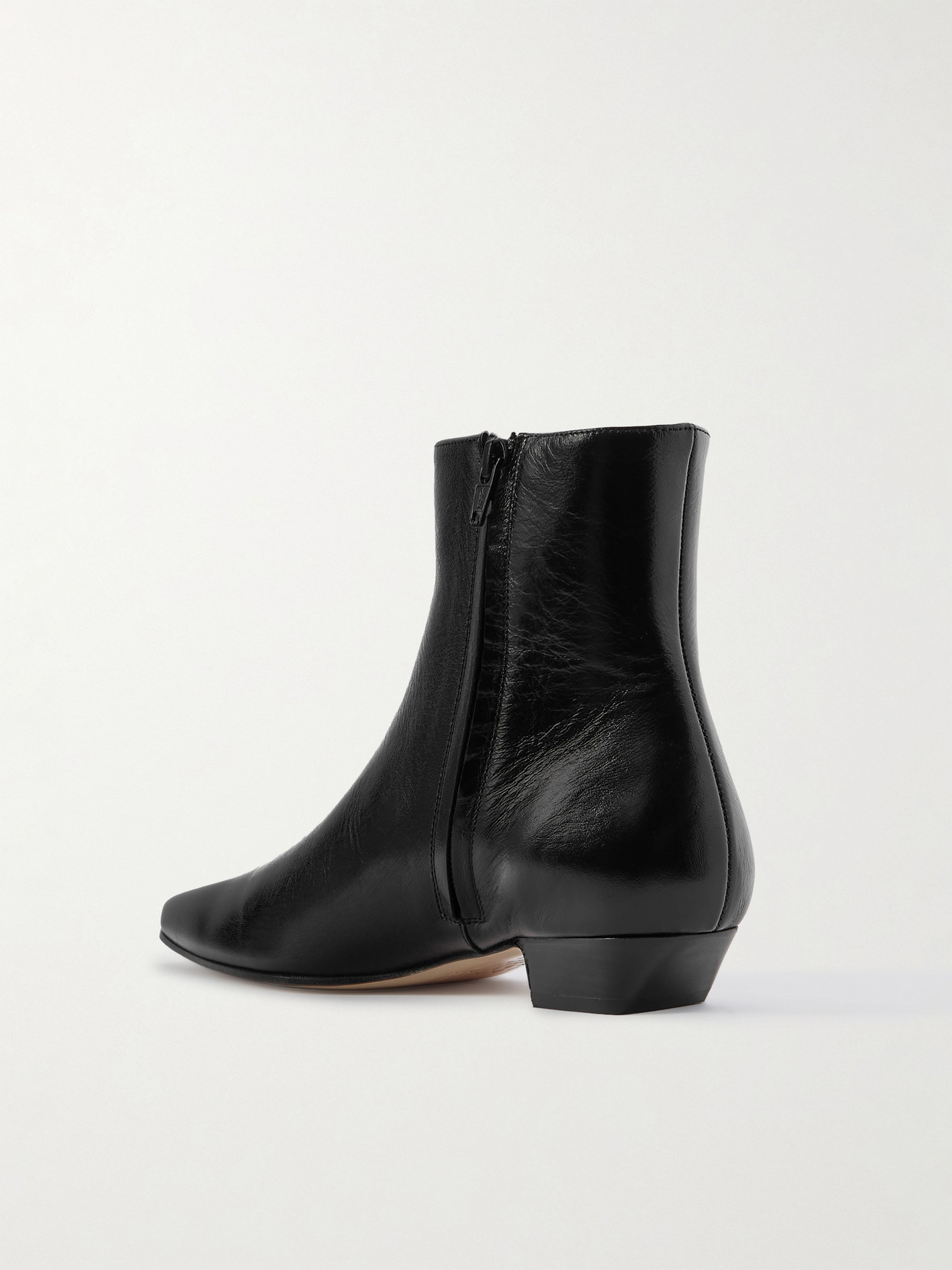 Jamie Haller The Lennon Leather Ankle Boots In Black