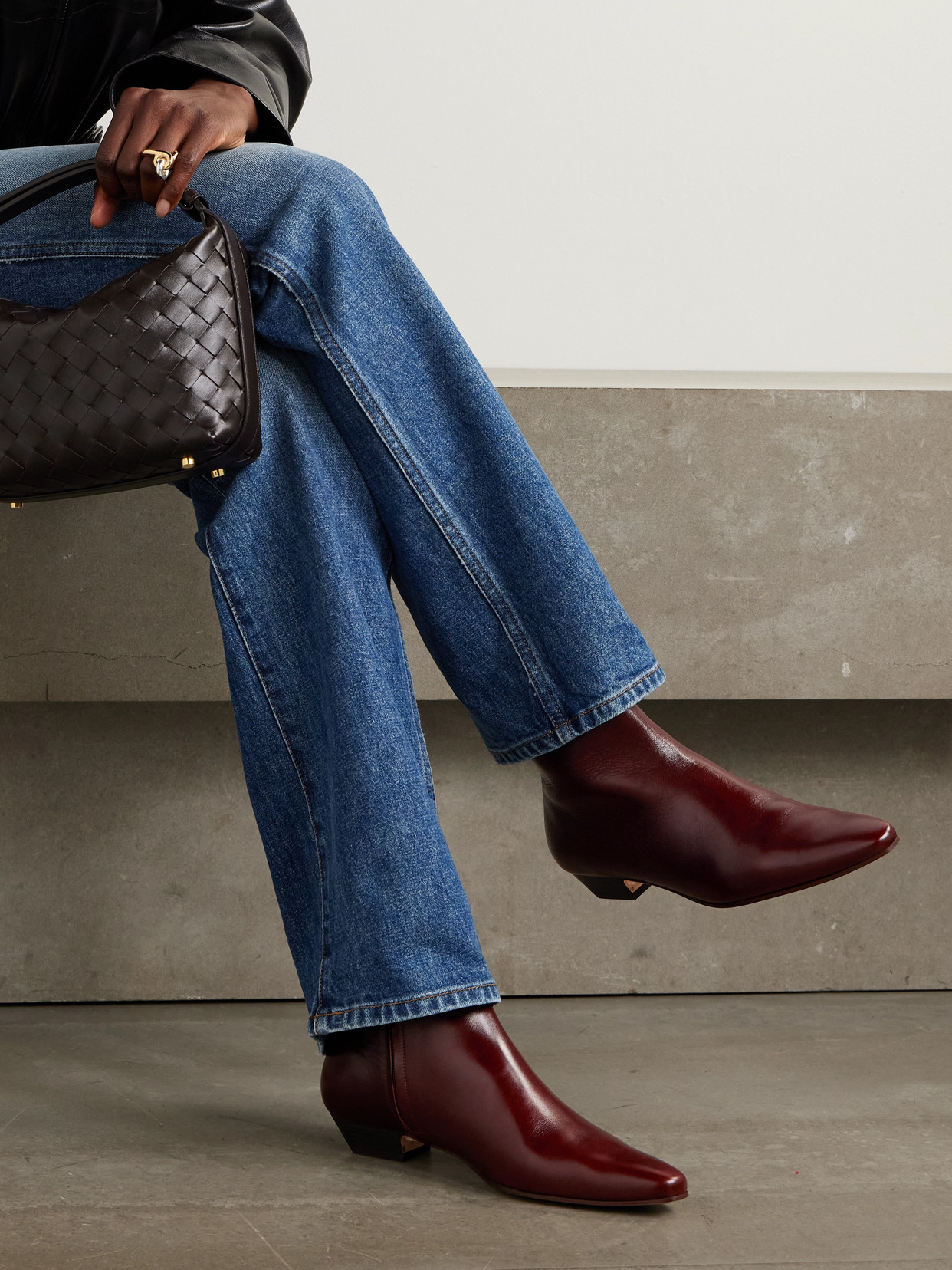 Jamie Haller The Lennon Leather Ankle Boots In Brown