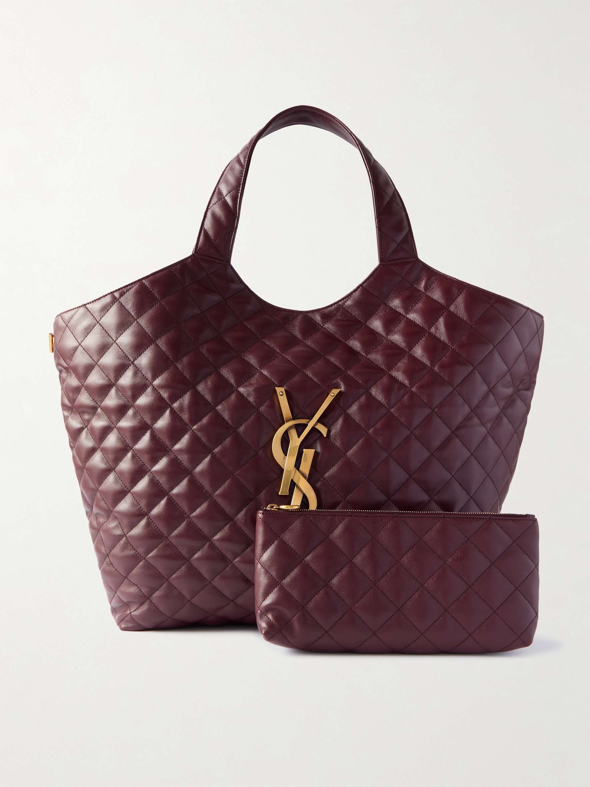 SAINT LAURENT Icare extra large embellished quilted leather tote