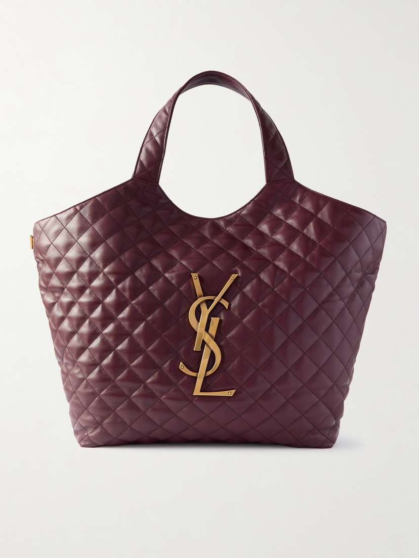 Saint Laurent Icare Maxi Matelassé Leather Tote