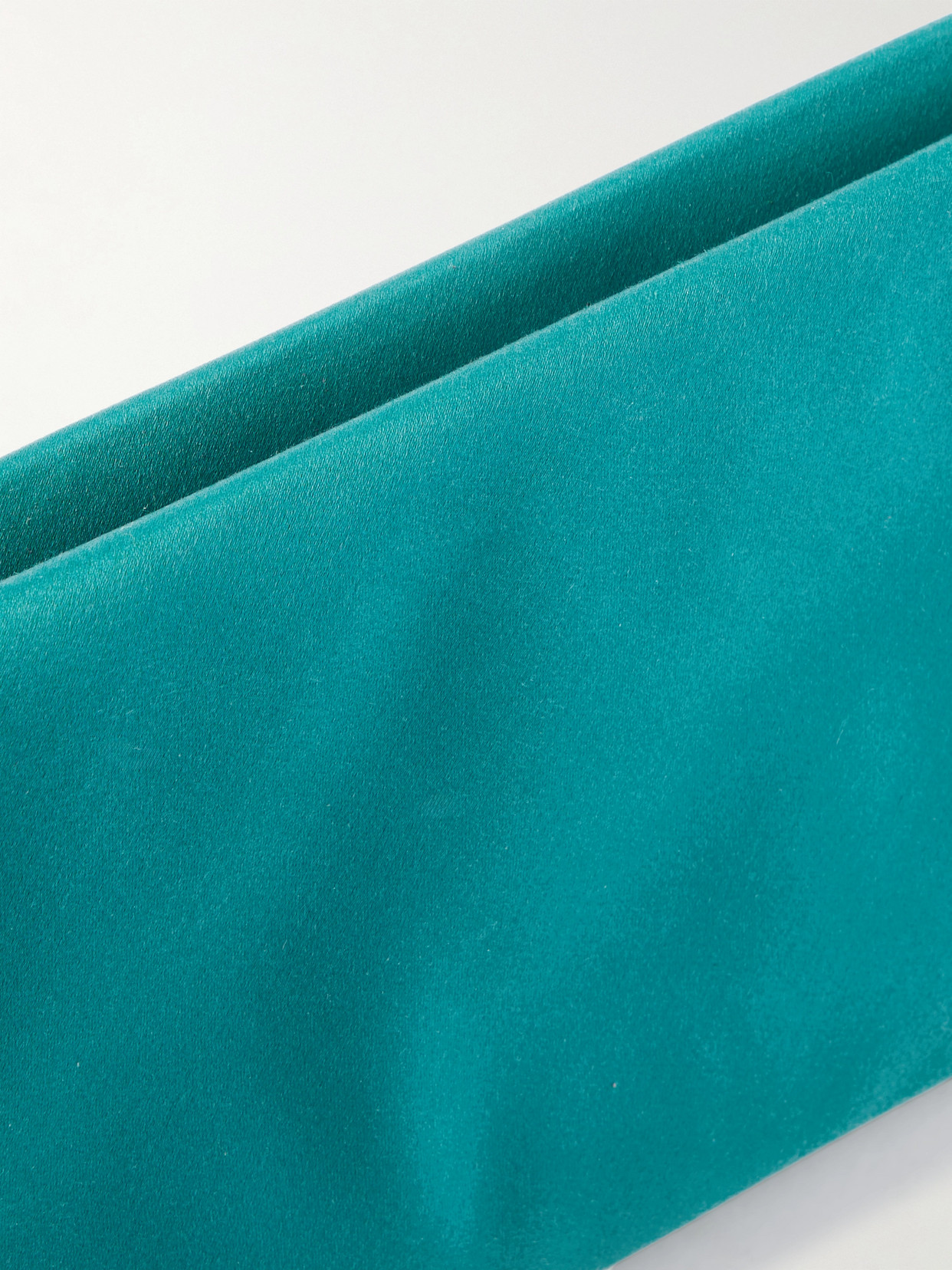 Saint Laurent Satin Clutch In Blue