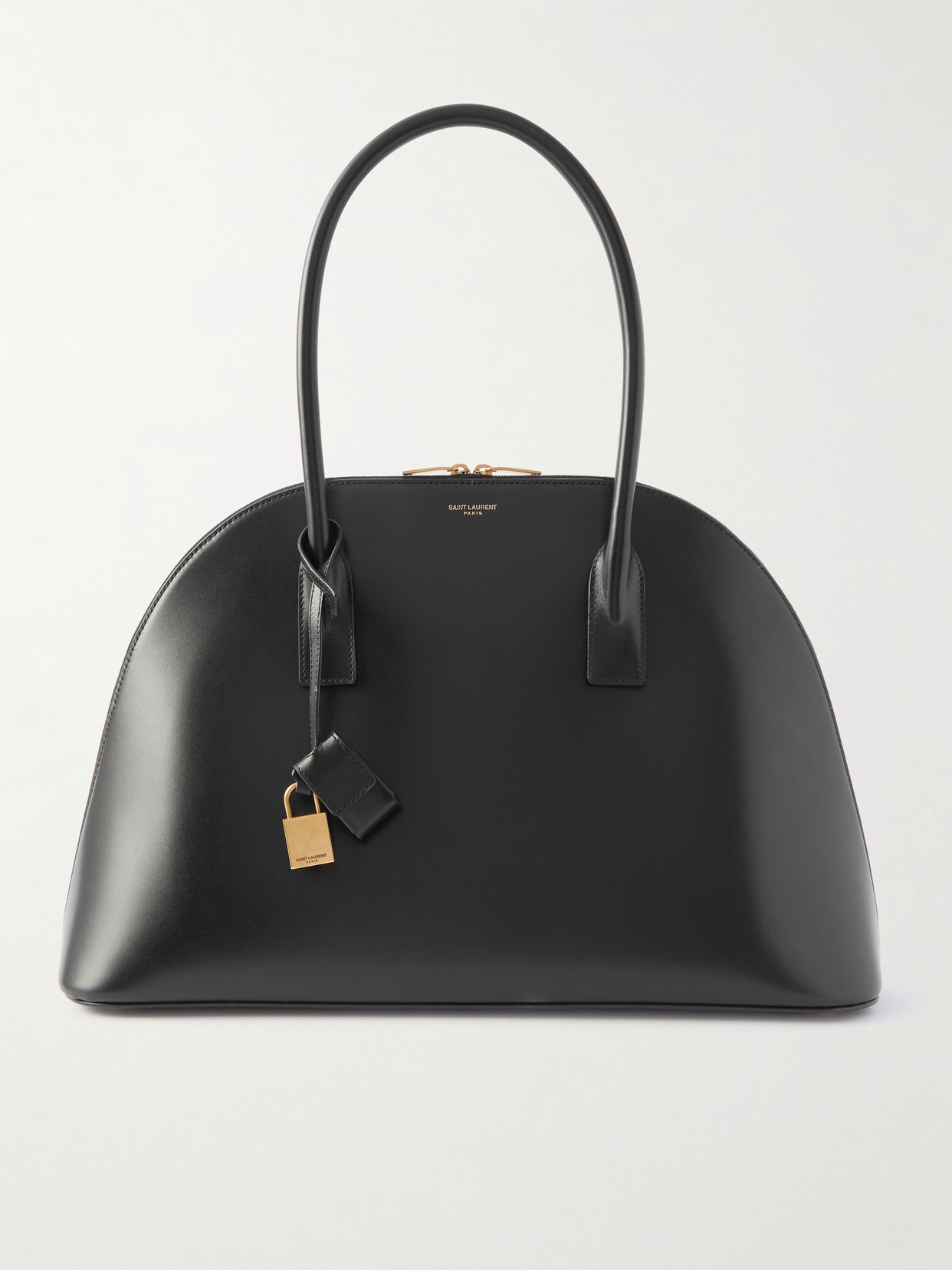 Saint Laurent Duffle Sac De Jour Leather Tote In Black