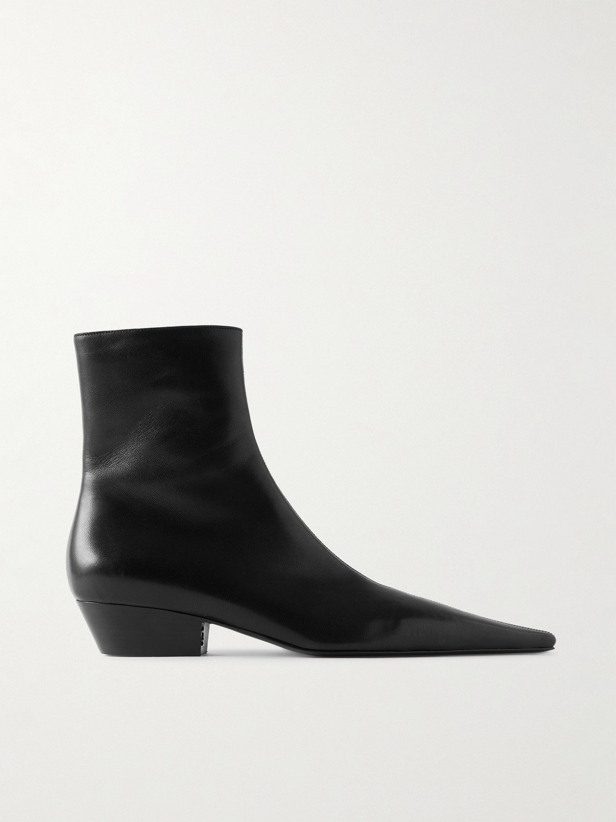 Saint Laurent Jill Leather Ankle Boots In Black