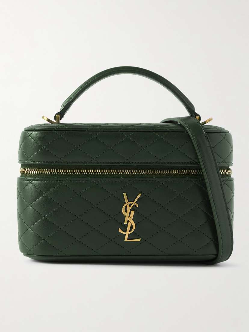 Saint Laurent Gaby Vanity Mini Quilted Leather Shoulder Bag
