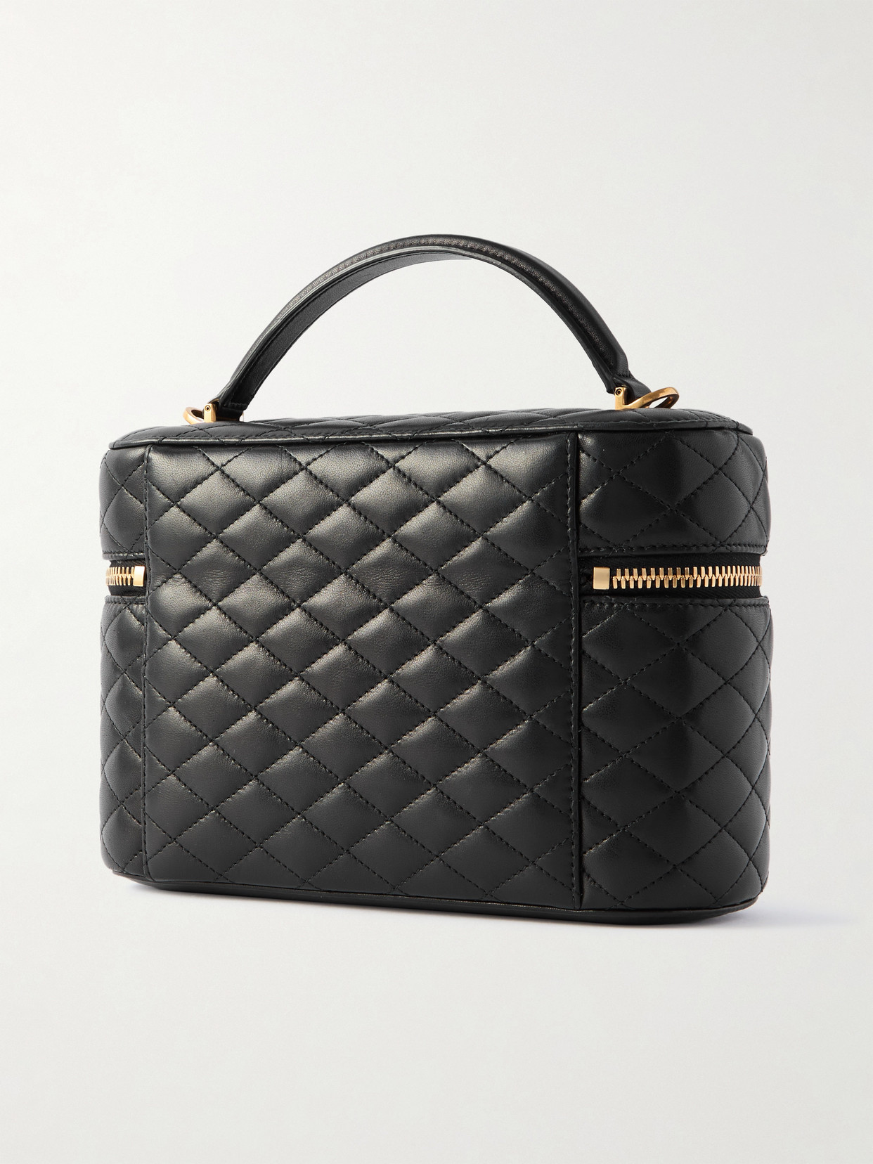 Saint Laurent Gaby Shoulder Bag Adjustable Strap Top Handle In Black