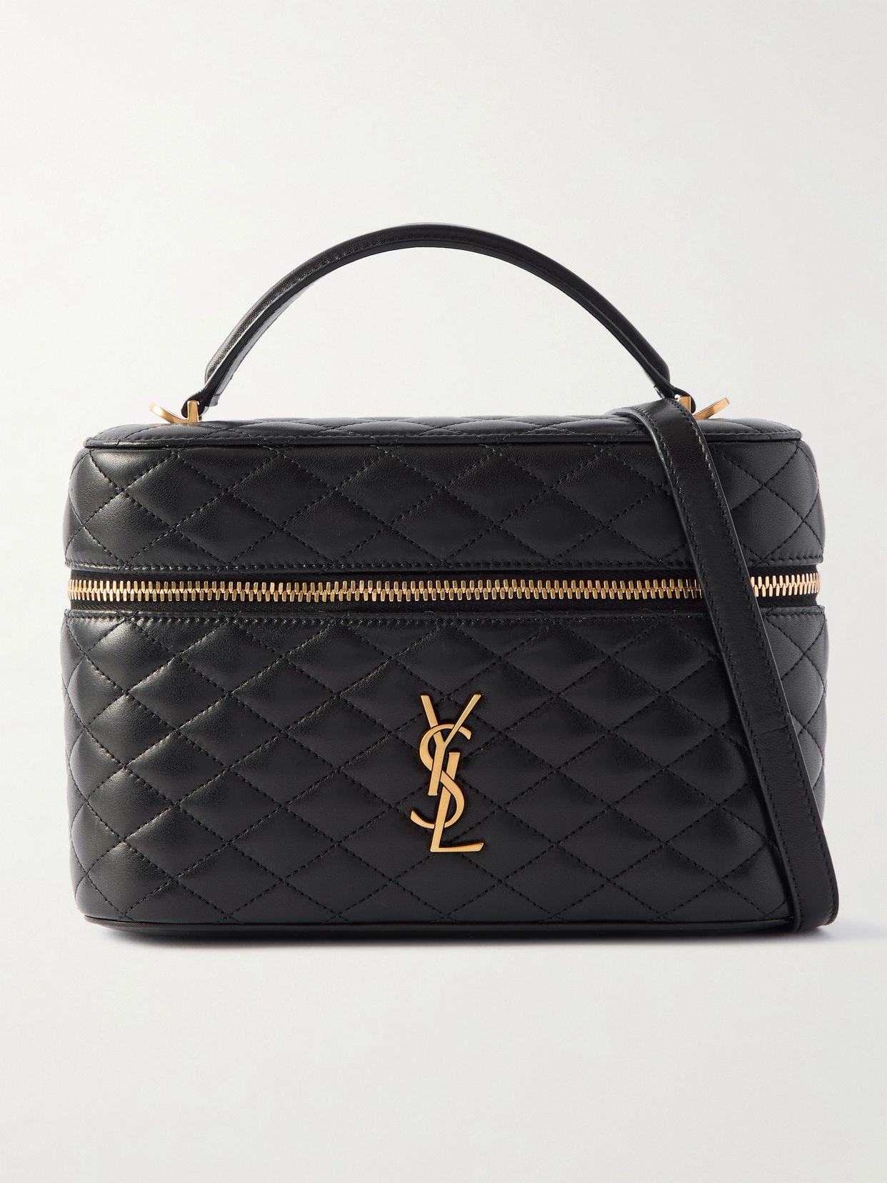 Gaby Vanity Large Quilted Leather Shoulder Bag