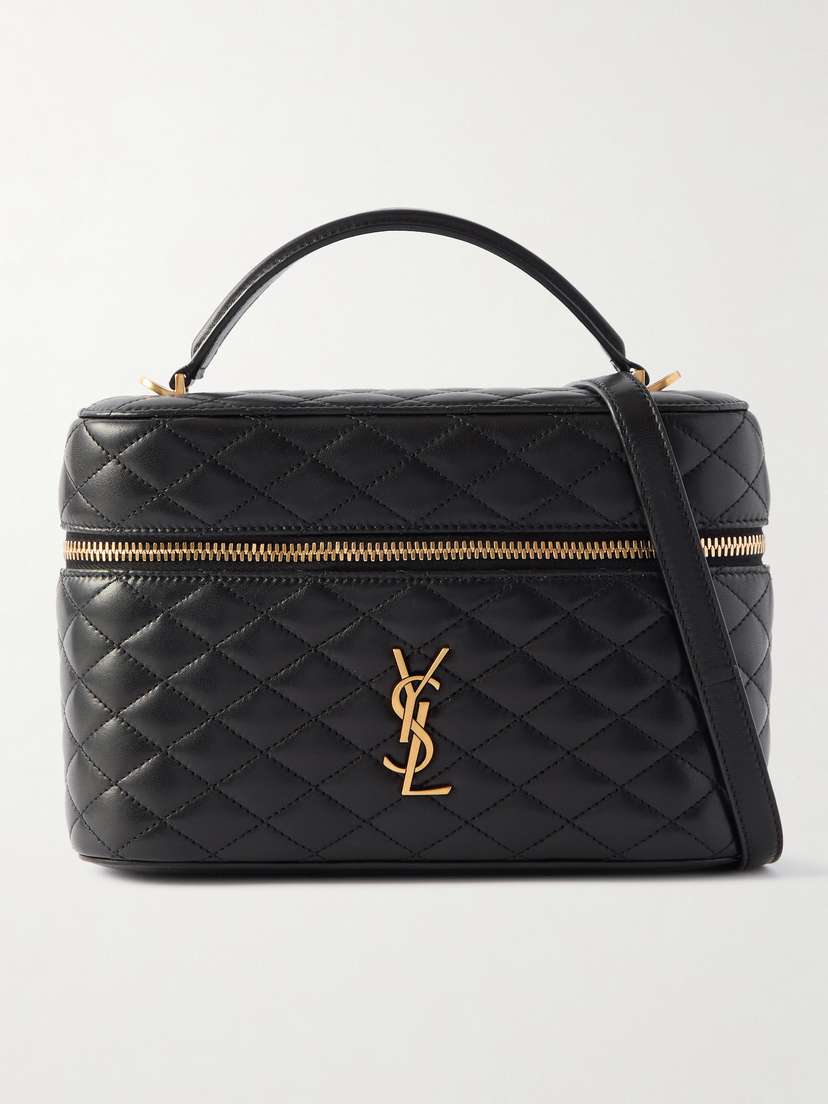 Saint Laurent Gaby Vanity Large Quilted Leather Shoulder Bag