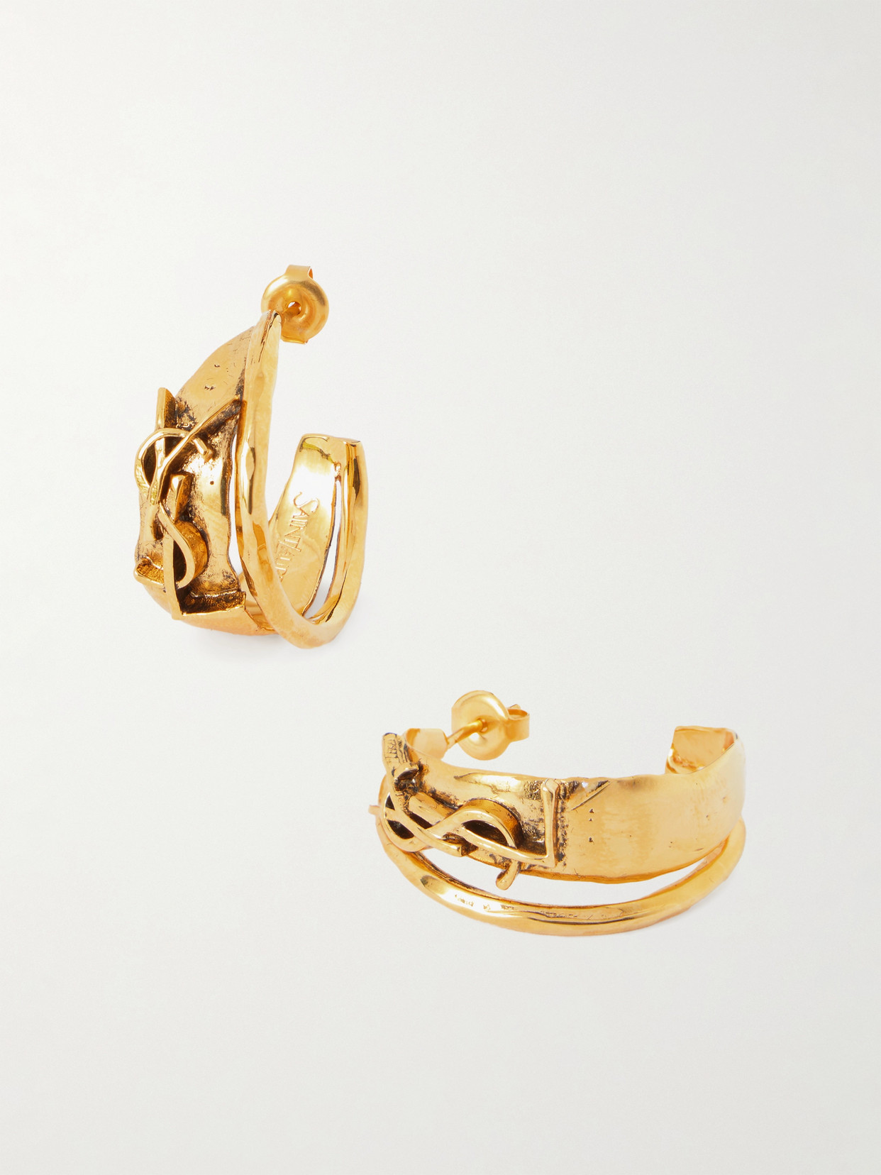 Saint Laurent Gold-tone Earrings