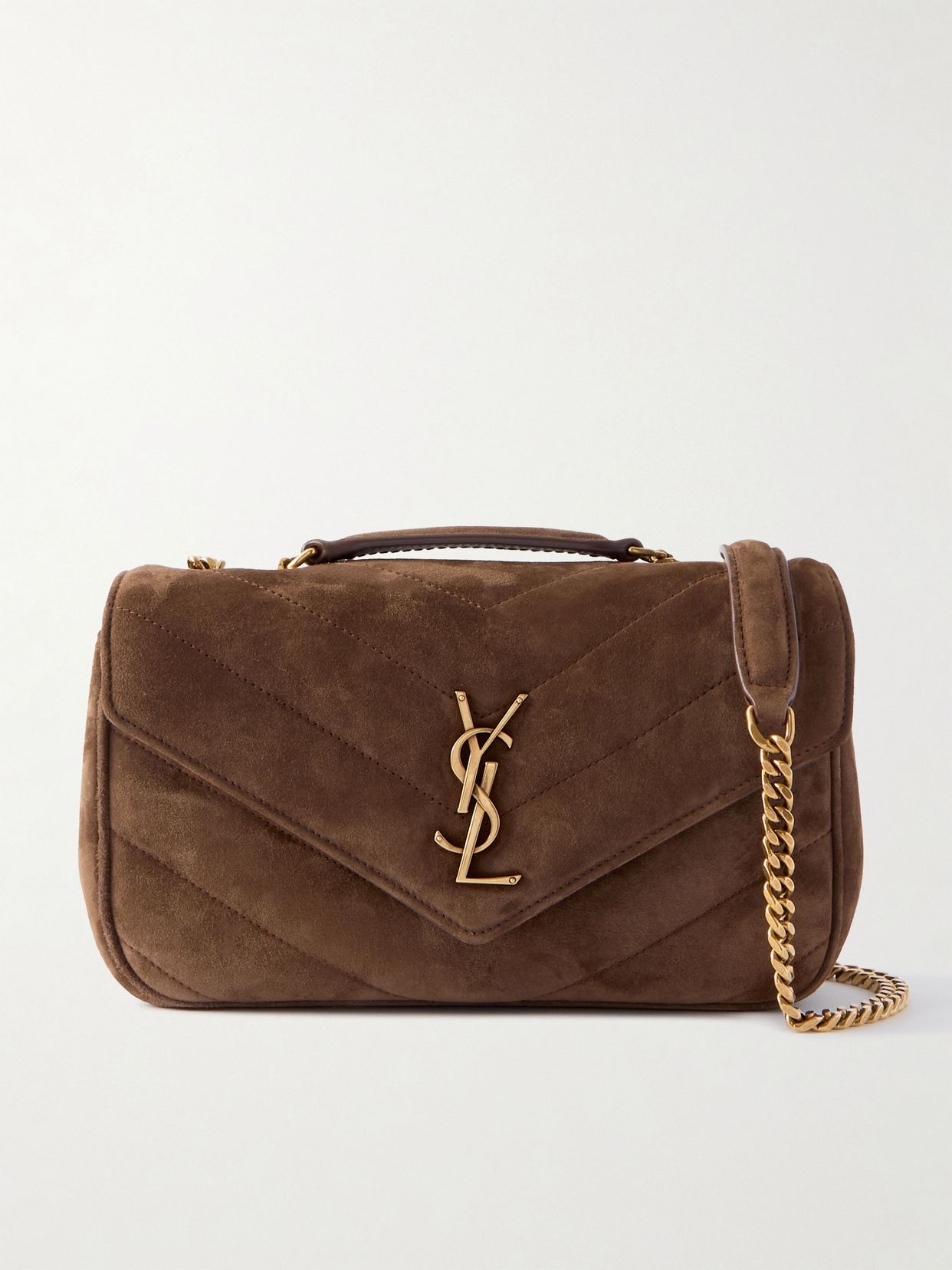 Loulou Matelasse Suede Shoulder Bag