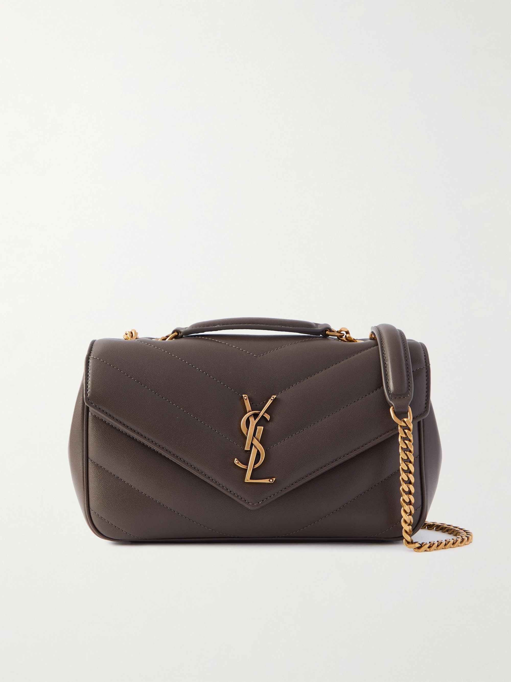 Saint Laurent Loulou Matelasse Leather Shoulder Bag a luxury bag for shop monochrome outfits