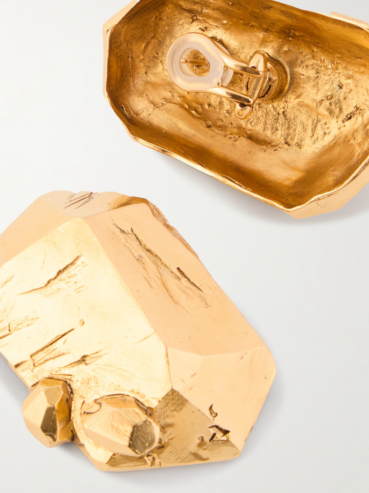 Saint Laurent Gold-tone Earrings In Gold