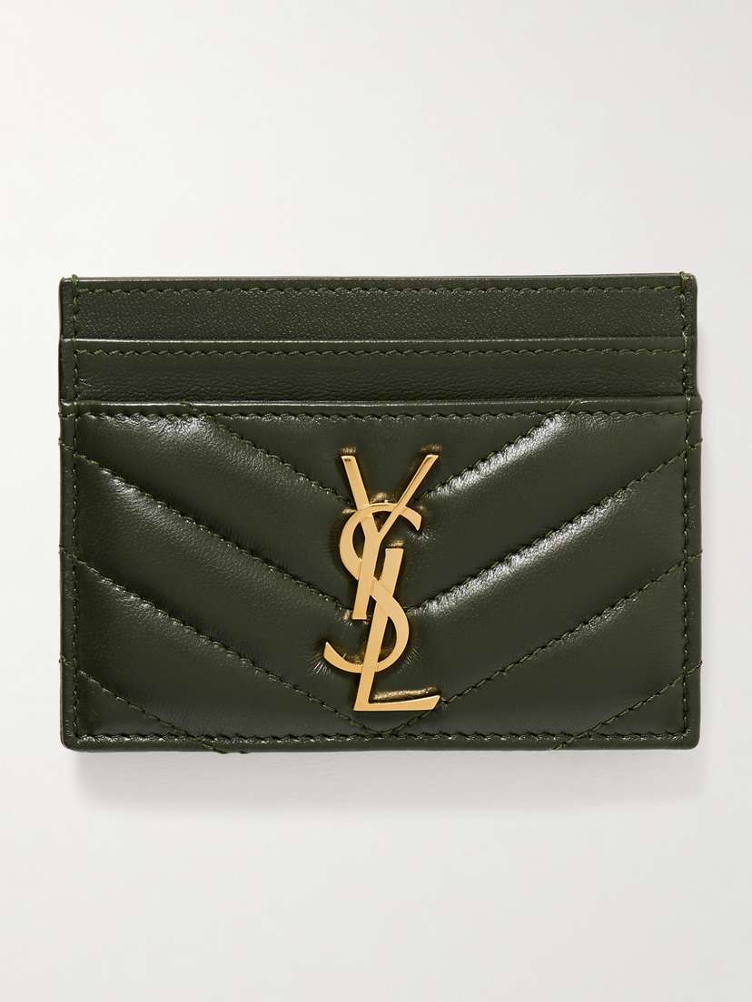 Saint Laurent Cassandre Matelassé Leather Cardholder