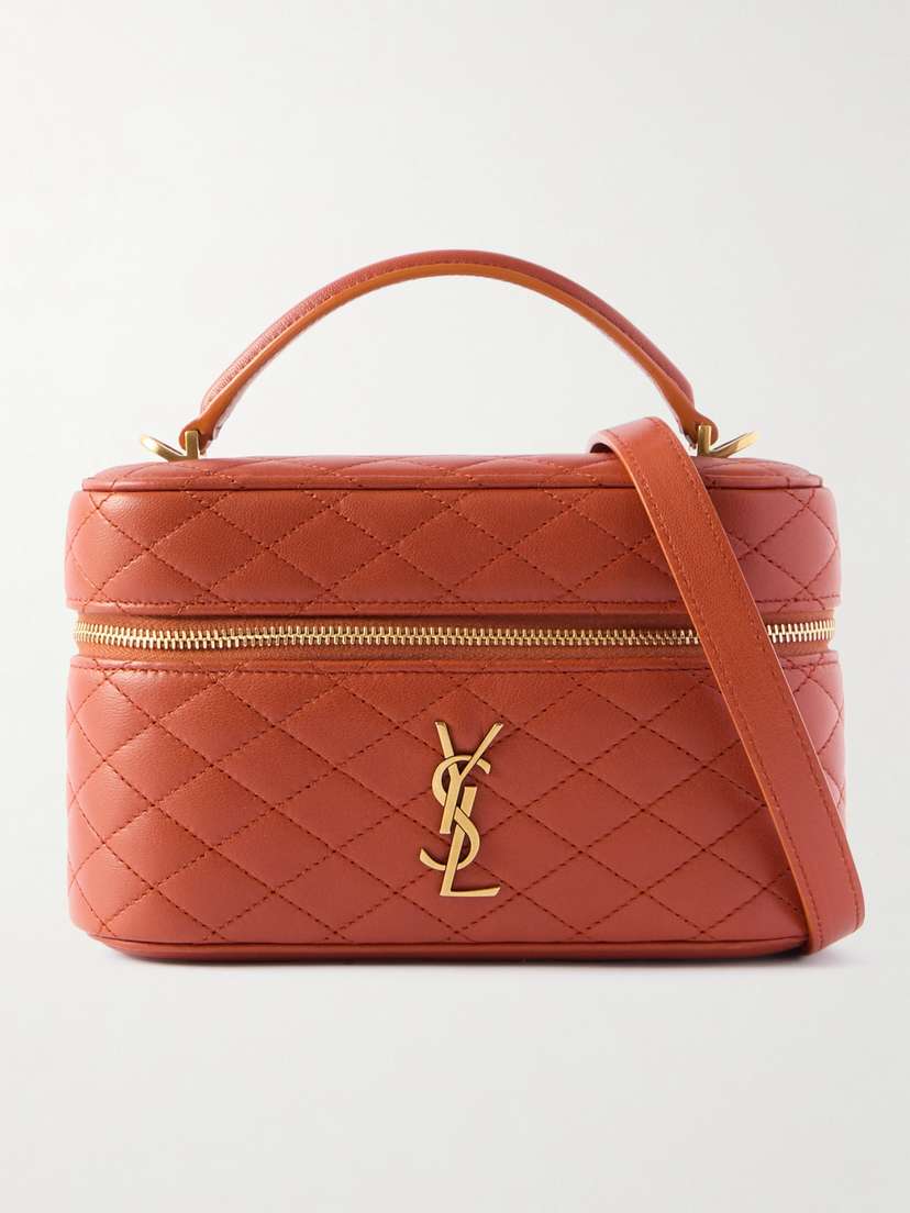 Saint Laurent Gaby Vanity Mini Quilted Leather Shoulder Bag