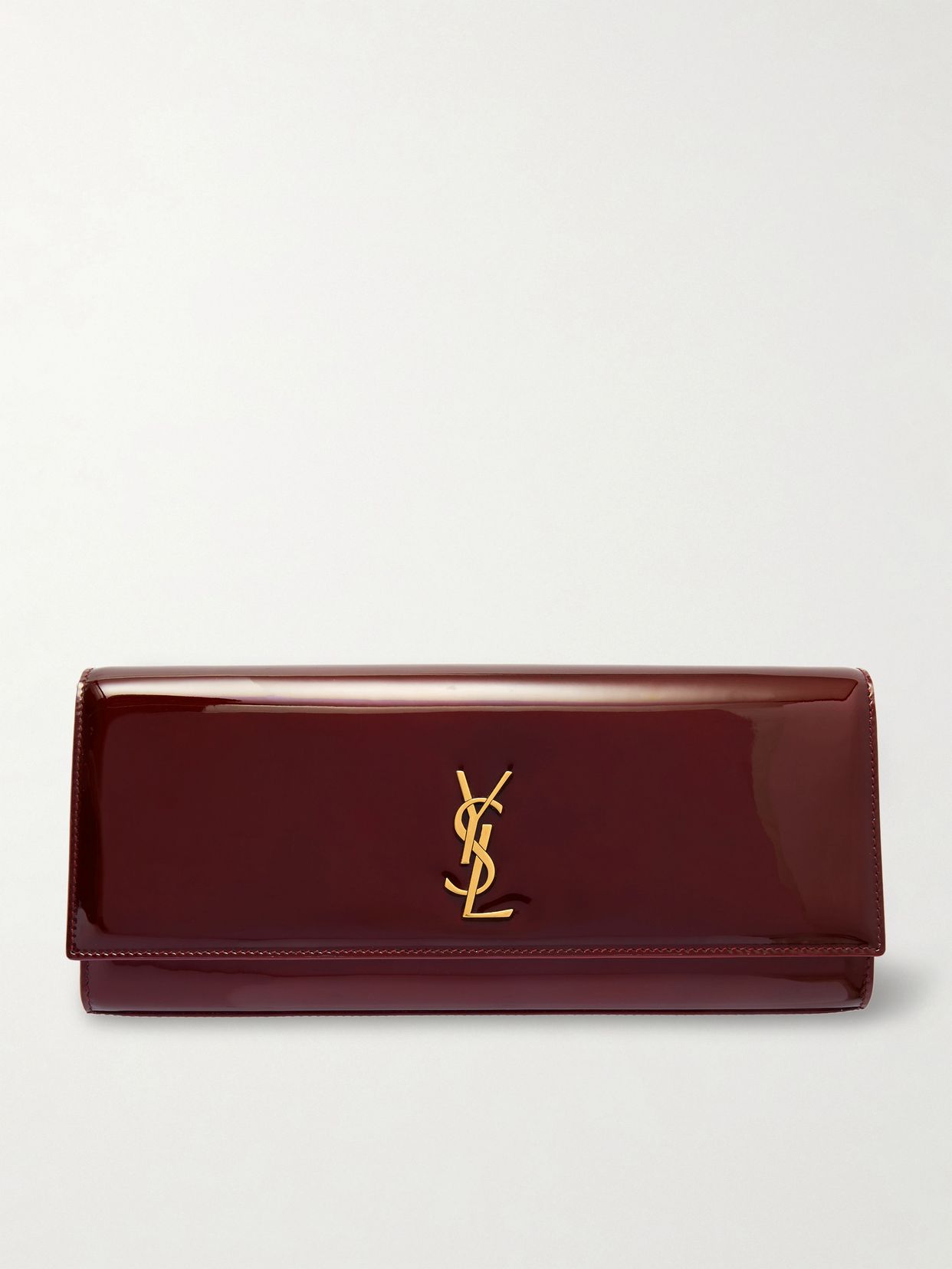 Kate patent-leather clutch