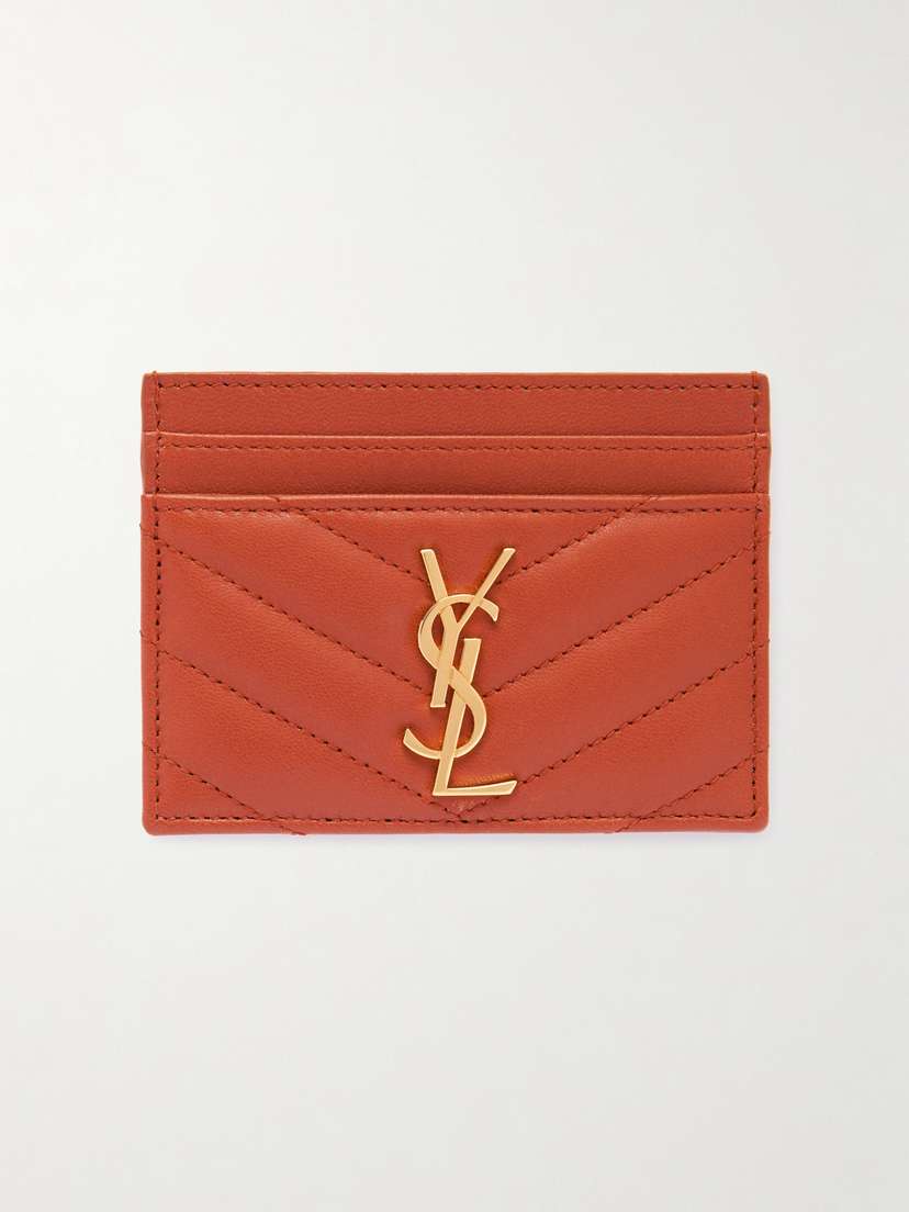 Saint Laurent Cassandre Matelassé Leather Cardholder